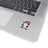 Hot Girls Go to Therapy Kiss-Cut Stickers, Therapist Waterproof Sticker, Mental Health Awareness Stickers, Counselor Gift