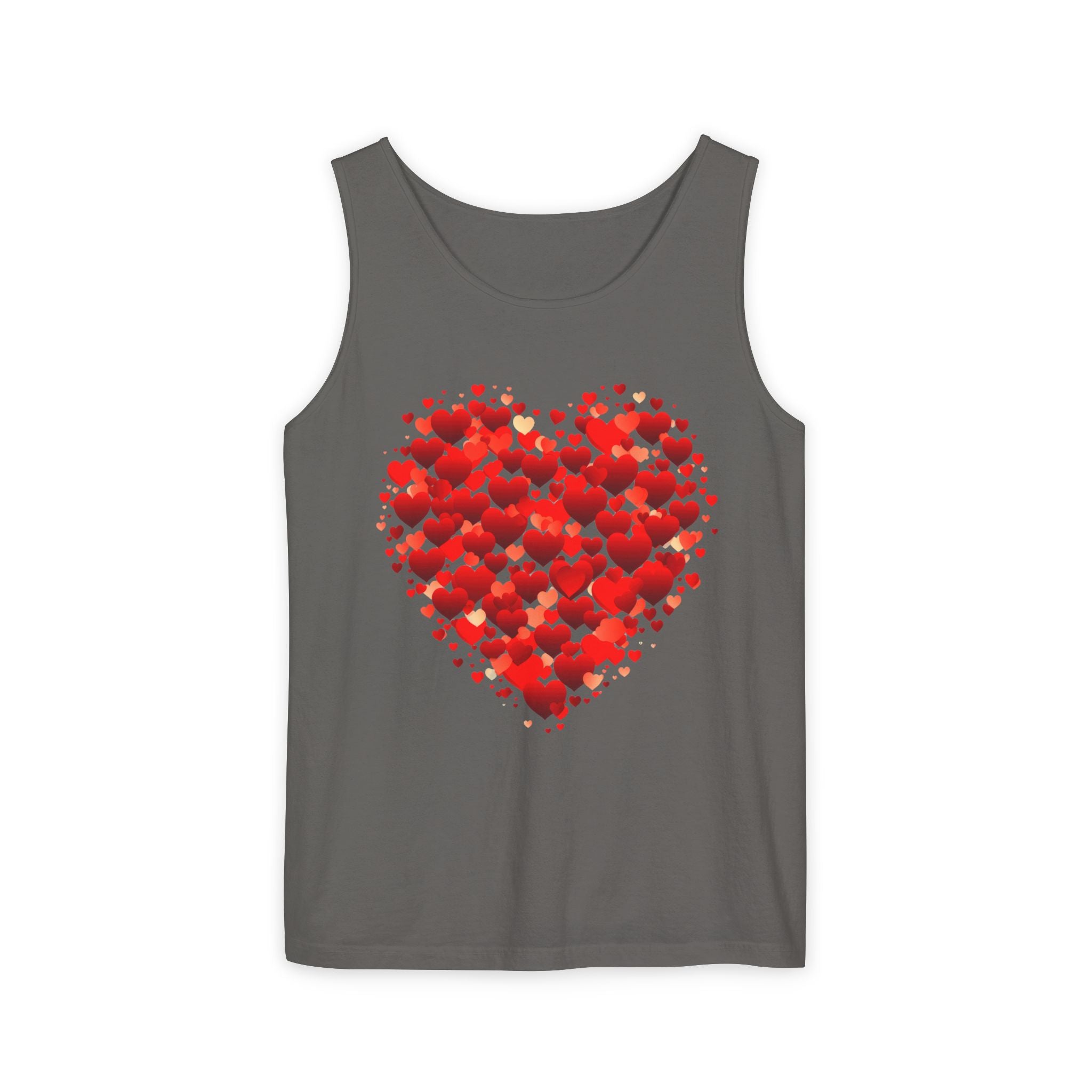 Double Red Heart Tank Top, Valentine Gift Top, Women Heart Gift, Love Heart Shirt, Cute Heart Shirt