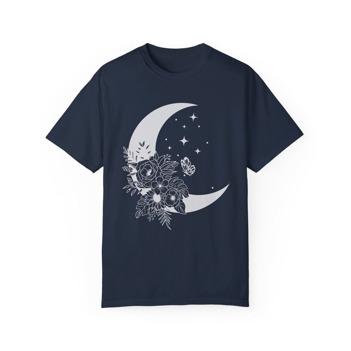 Floral Moon Shirt, Moon Shirt, Mystical Shirt, Moon Phases Shirt, Moon Boho Shirt, Astronomy T-Shirt, Wild Flower Tee, Wild Moon Shirt