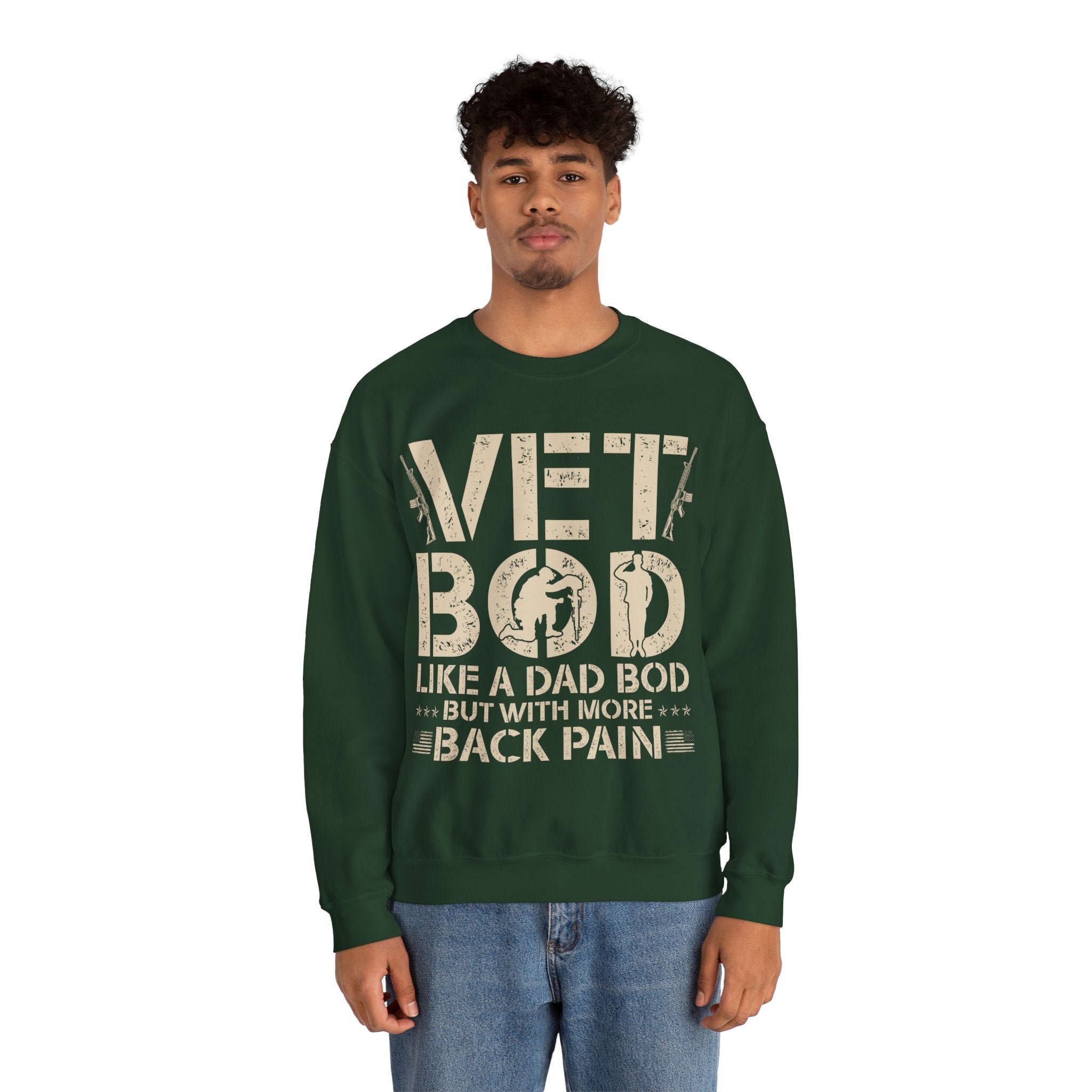 Vet Bod like a dad bod sweatshirt, Veteran shirt, Back pain shirt, Father day tee, Vet shirt, Army veteran gift, Air force sweatshirt, Father day