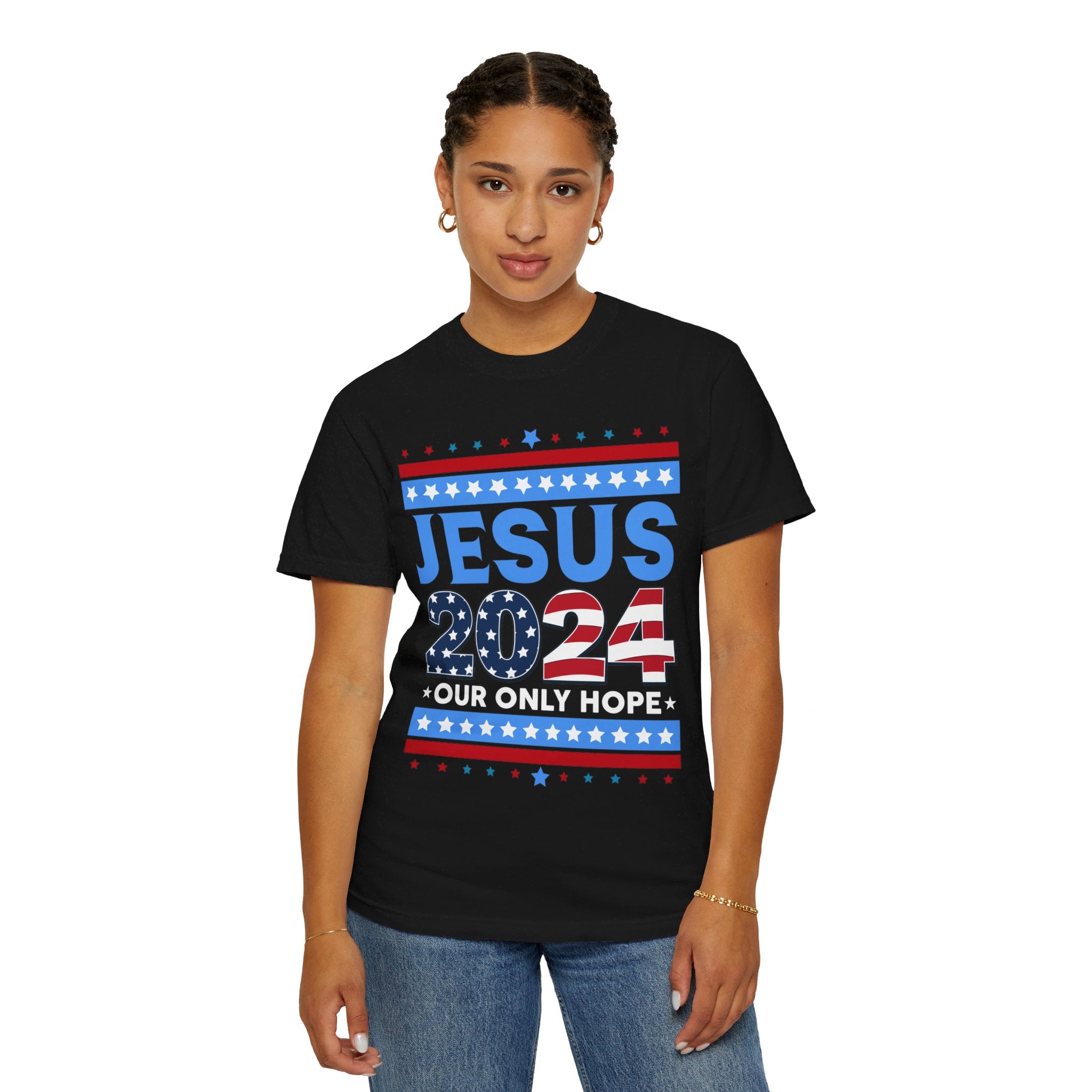 Jesus 2024 Our Only Hope Shirt, Jesus 2024 Sweatshirt, Make America Pray Again, Political T-shirts, Unisex Jesus Lover Shirt, Trendy Christian Shirt