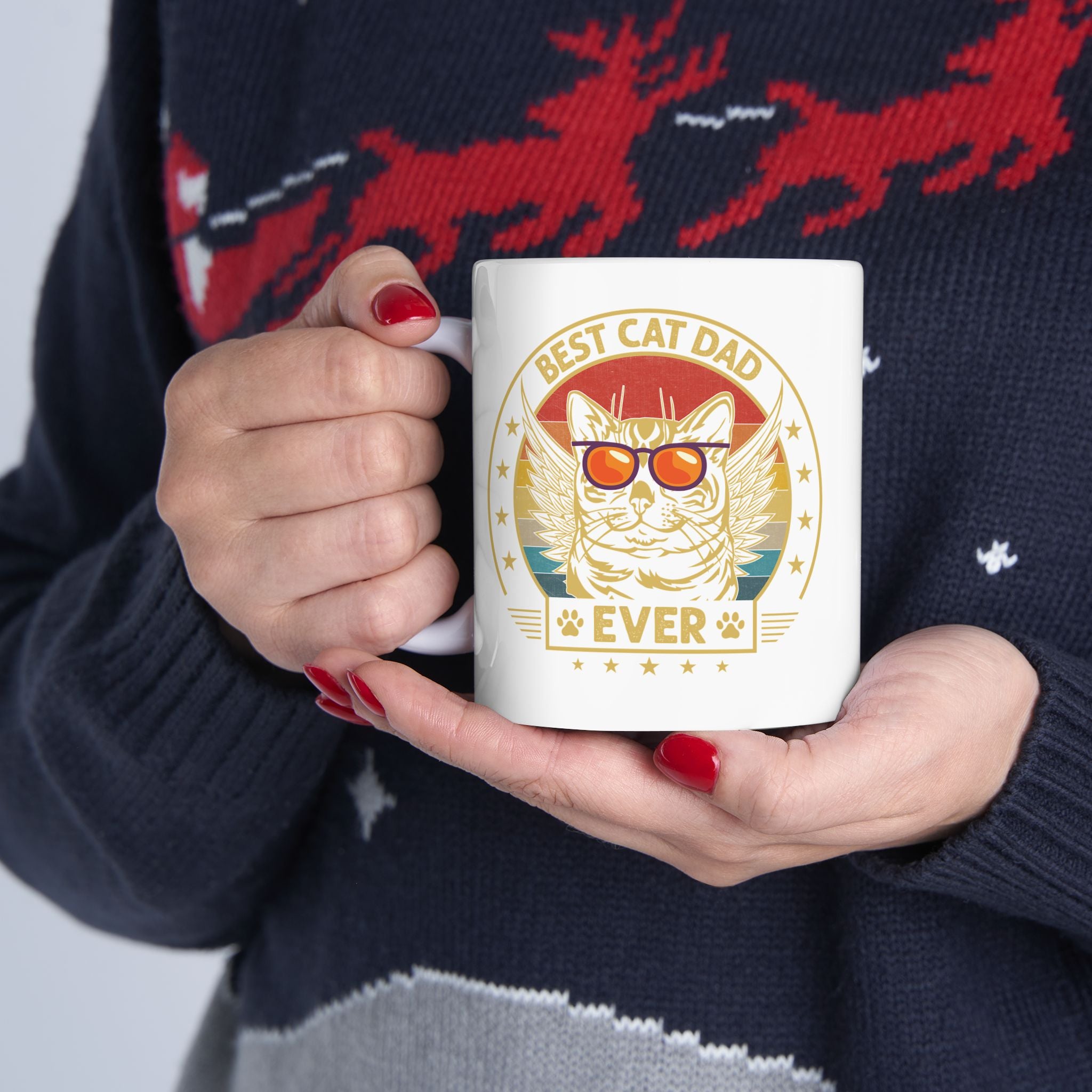 Best Cat Dad Ever Mug Gift For Cat Dad Mug Vintage Cat Dad Retro Gift Cat Dad Fathers Day Gift Cat Dad Coffee Mug Retro Cat Dad Gift Fathers