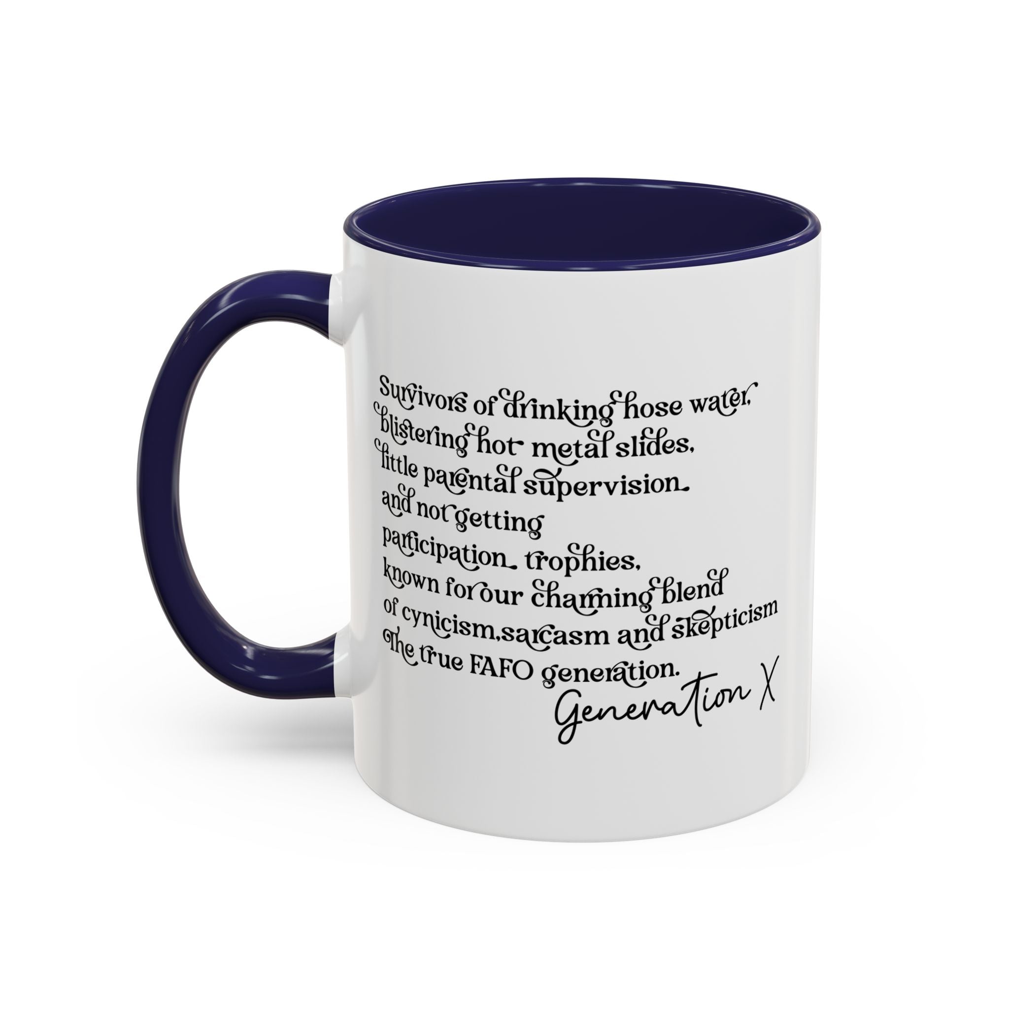 Gen X Raised on Hose Water and Neglect, Generation X, Gen X Gift, Gen X Mug, Funny Gen X Mug, Coffee Mug Cup, Coffee Mug Gift