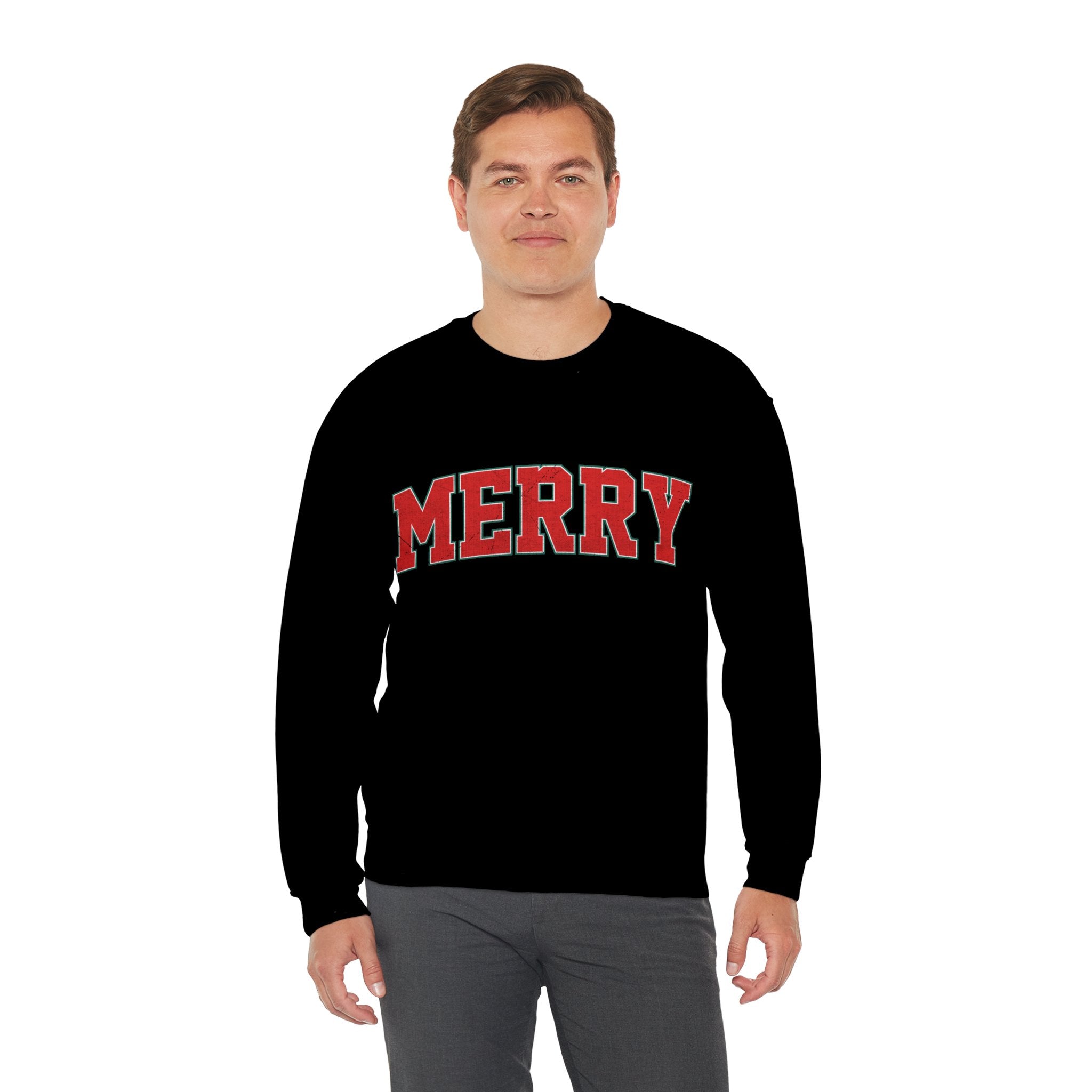 Merry Christmas Sweatshirt, Christmas Shirts, Cute Winter Sweater, Christmas Shirt for Women, Christmas Crewneck Sweatshirt, Holiday Sweater