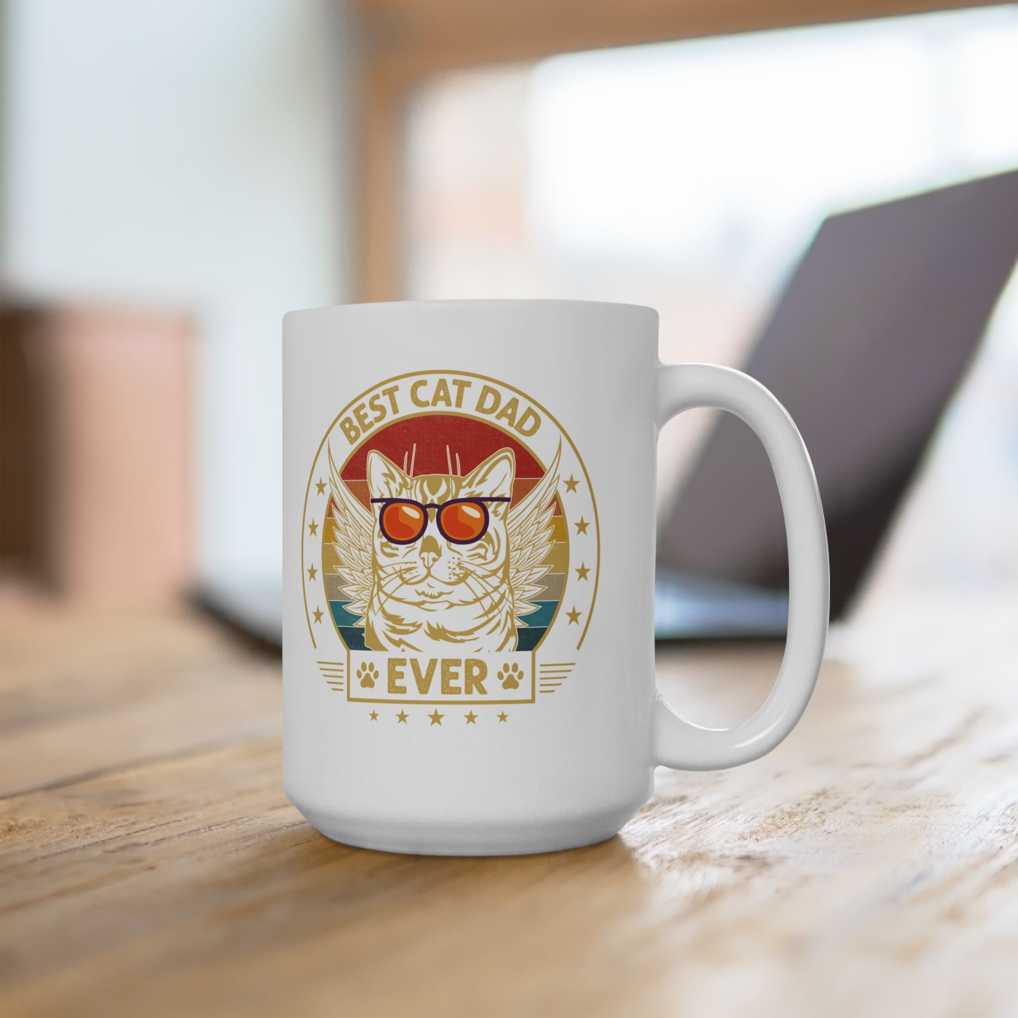 Best Cat Dad Ever Mug Gift For Cat Dad Mug Vintage Cat Dad Retro Gift Cat Dad Fathers Day Gift Cat Dad Coffee Mug Retro Cat Dad Gift Fathers