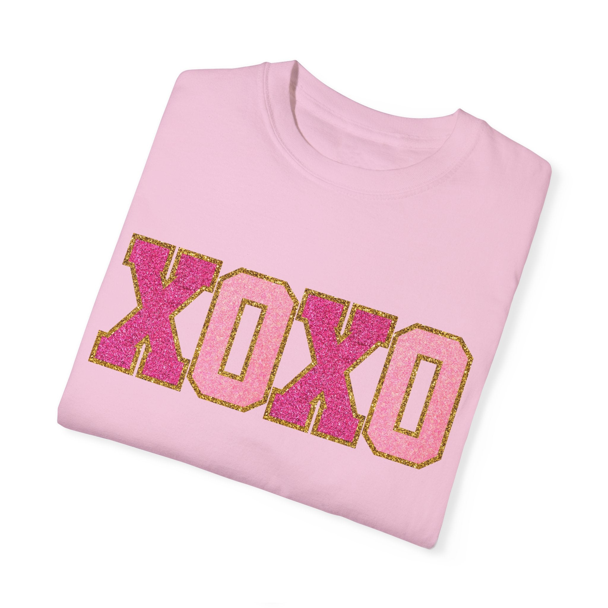 XOXO Valentine's Day Shirt, Faux Chenille Hugs and Kisses TShirt, Girlfriend Valentine Gift, Valentines Day Gift for Her, Love Wins Shirt