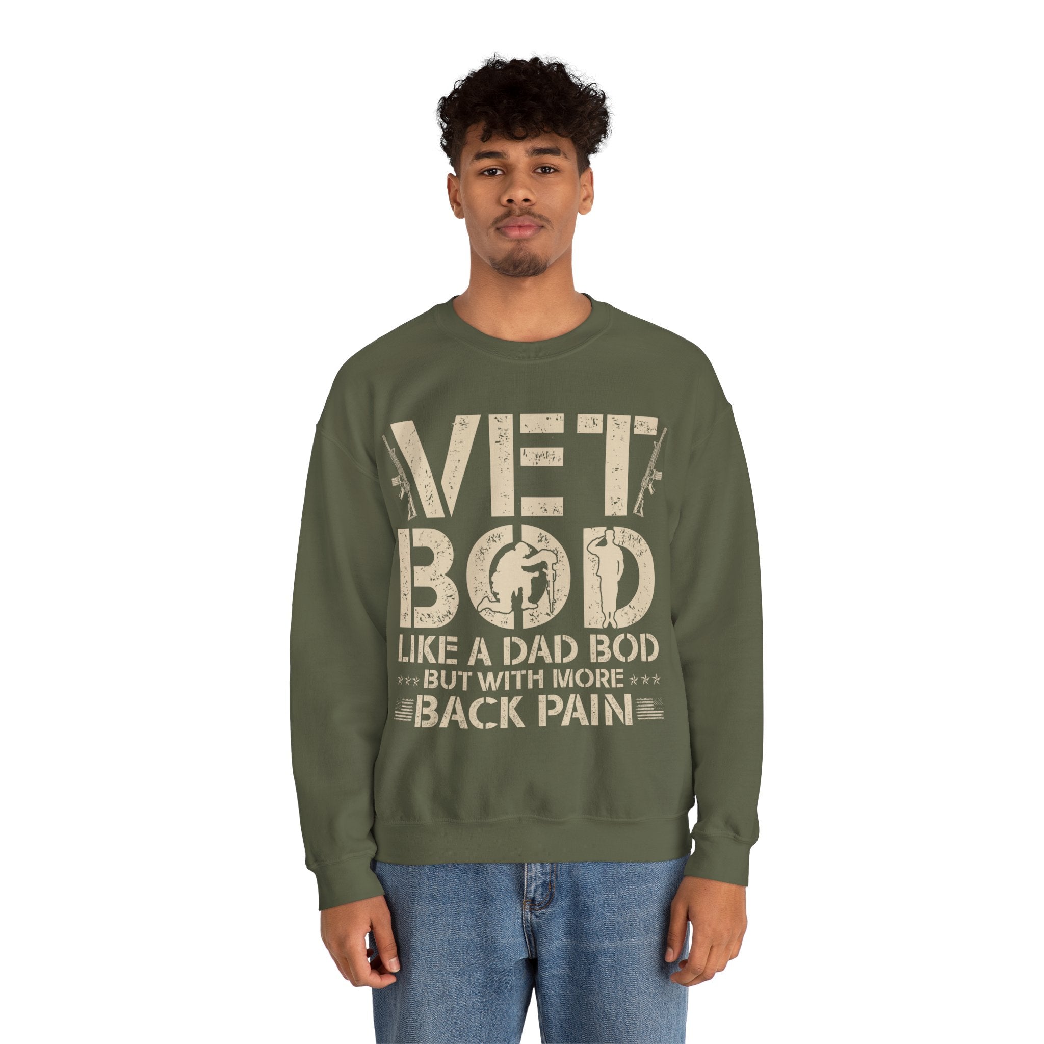 Vet Bod like a dad bod sweatshirt, Veteran shirt, Back pain shirt, Father day tee, Vet shirt, Army veteran gift, Air force sweatshirt, Father day