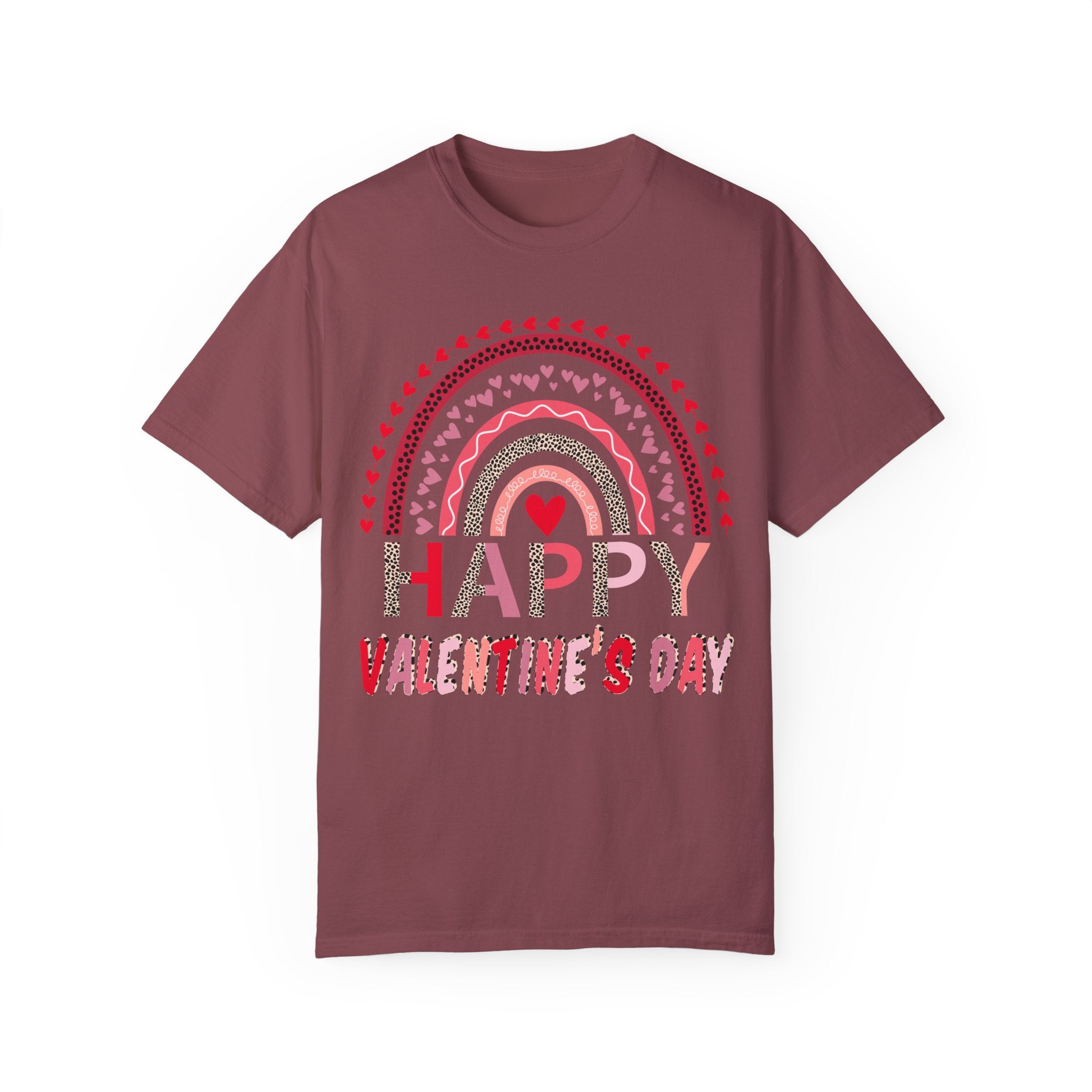 Leopard Rainbow Valentines Day Shirt, Happy Valentines Day Tshirt, Valentines Shirt, Gift for Couples Shirt, Couple Matching Shirt, Leopard Tee