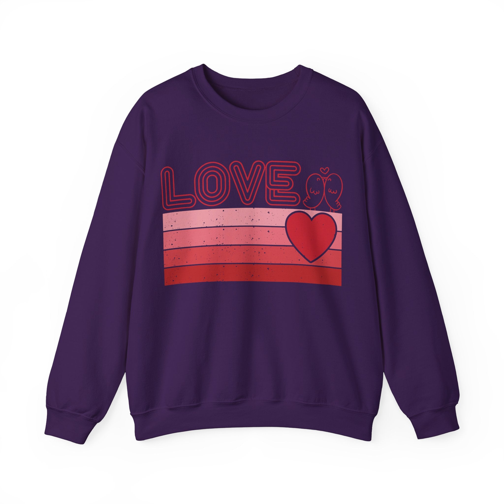 Retro Love Valentines Day Sweatshirt, Valentines Day Shirts For Woman, Heart Shirt, Cute Valentine Shirt, Valentines Day Gift, Valentines Gift