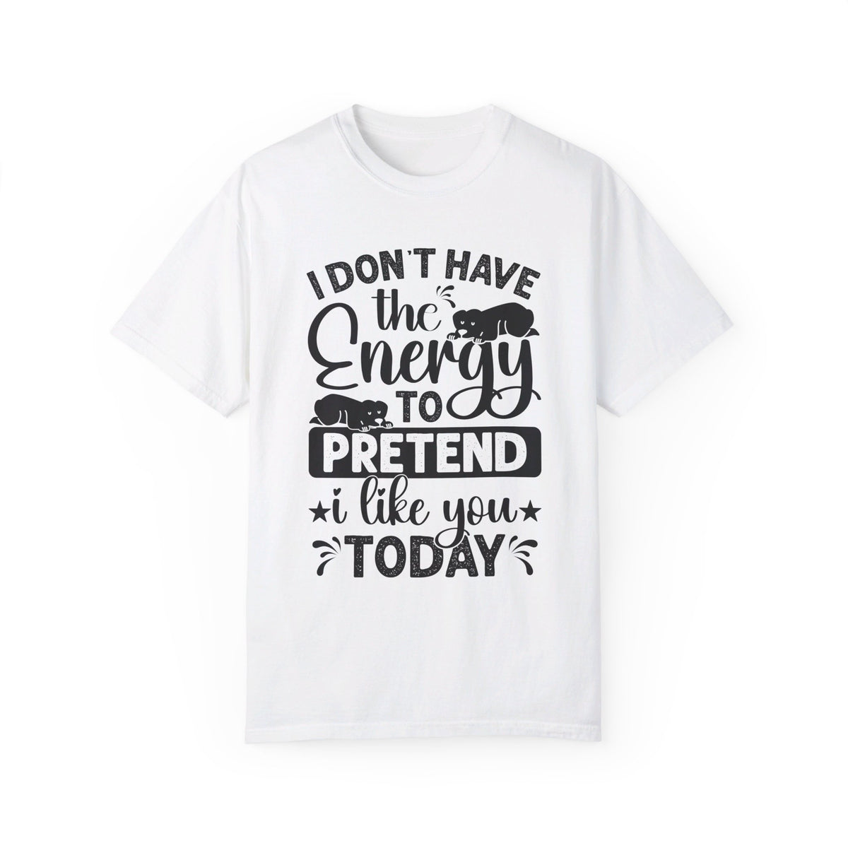 I Don't Have The Energy To Pretend I Like You Today Shirt, Funny Sarcastic Shirt, Sarcastic Quote Shirt, Sarcastic Shirt, Funny Women's Tee