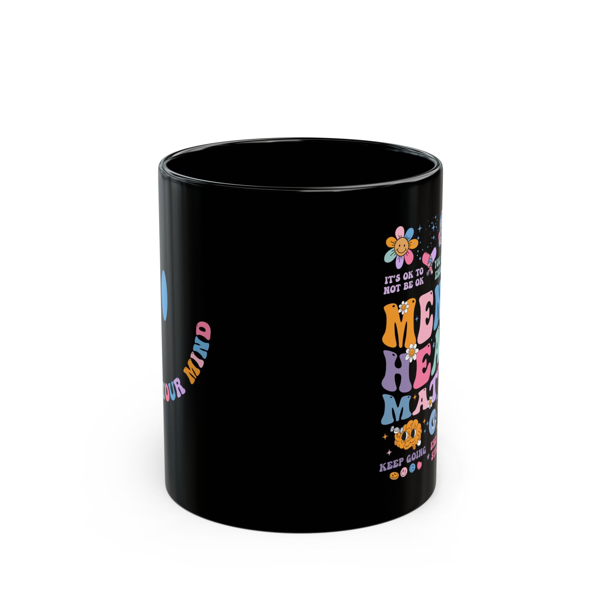 Mental Health Matters Mug, Mental Health Coffee Mug, Mental Health Awareness Mug, Front and Back Printed Mug, Aesthetic Coffee Cup