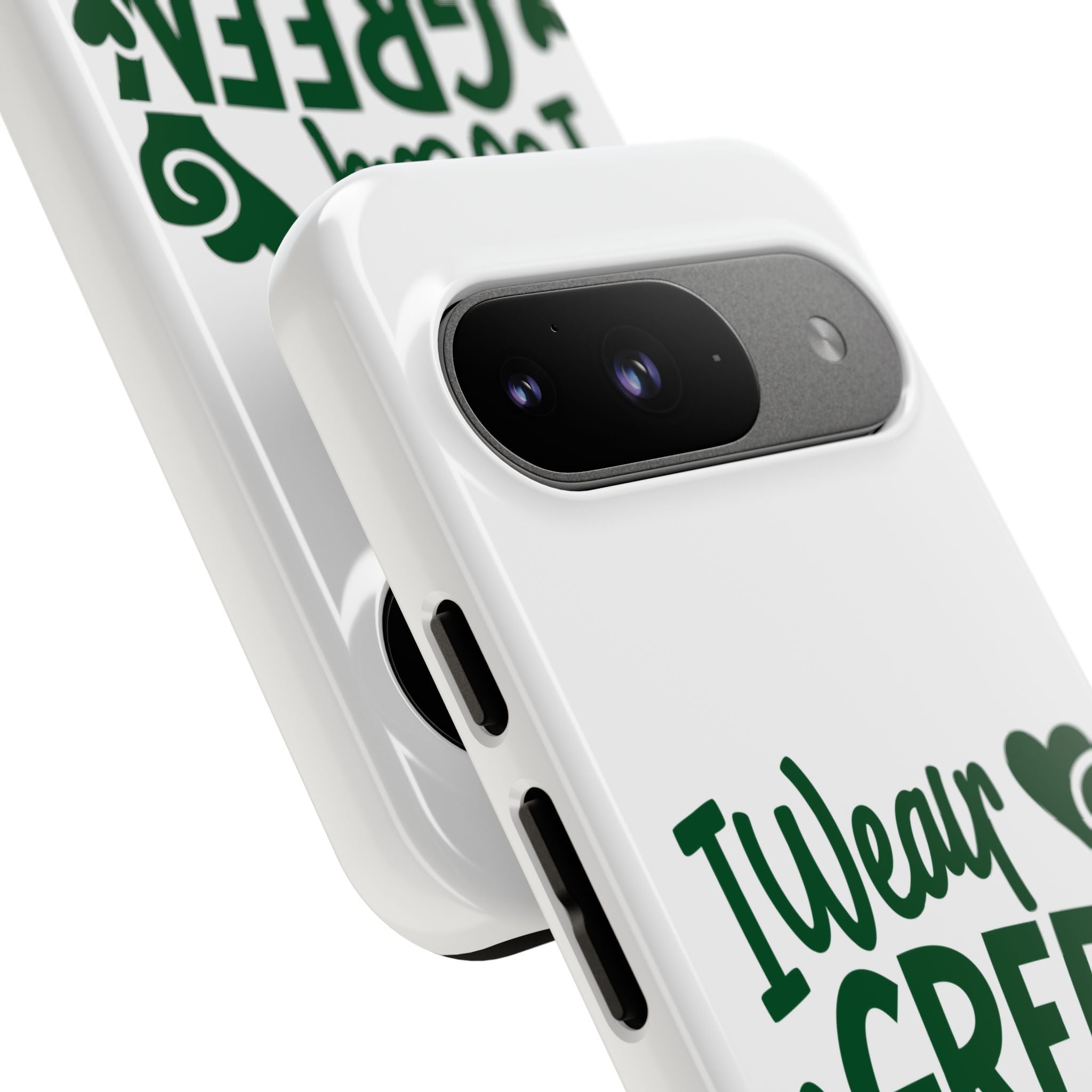 I Wear Green For Mental Health Awareness Phone Cases, Mental Health Matters Phone Case, Inspirational Phone Case, Motivational Phone Case, iPhone, Google Pixel & Samsung Galaxy
