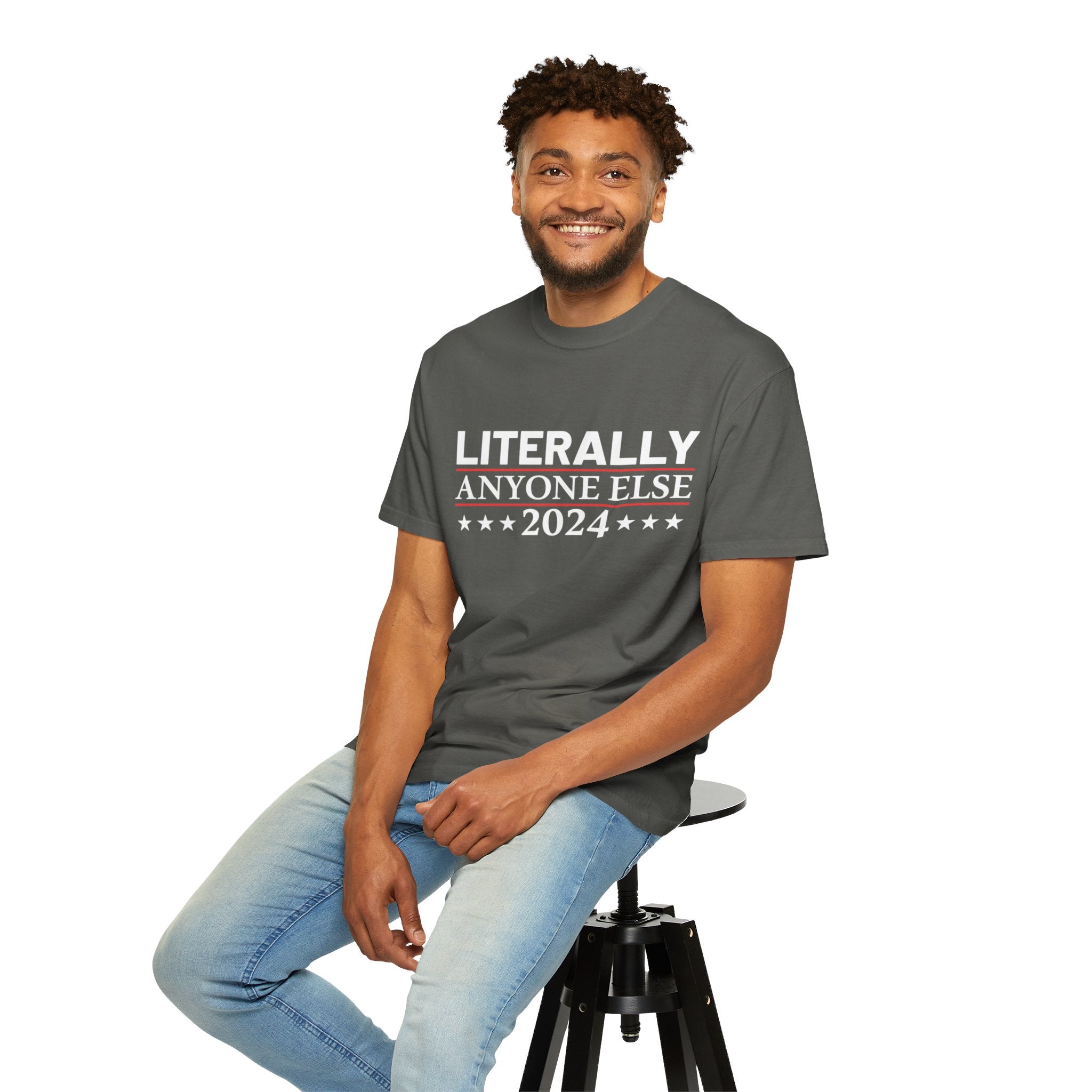 UNIDAZE Literally Anyone Else2024-Funny Political Shirt, Election 2024 Shirt, Funny Political Gifts, Republican Shirt, Anti Democrat Shirt, Patriot Shirt Printify 4th of July shirt 4th of July Shirts American Flag Shirt Anti Democrat Shirt Conservative Shirt Cotton Crew neck DTG election 2024 shirt Freedom Shirt Funny Election Men's Clothing Oversized Patriotic Shirt Political Shirts President Election Republican Shirt T-shirts TikTok Unisex vote 2024 shirt Women's Clothing