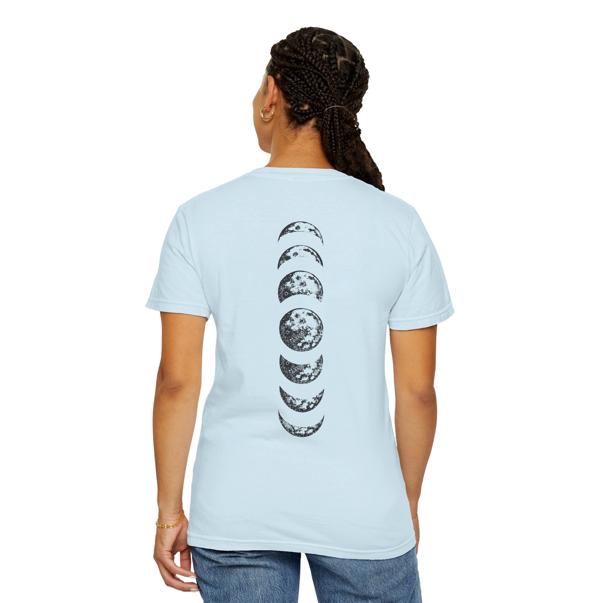 Moon Phases Shirt, Moon Shirt, Moon Tee, Moon Phases Tee, Celestial Shirt, Astrology Lover Tshirt, Space Lover Shirt, Boho Shirt, Back Printed