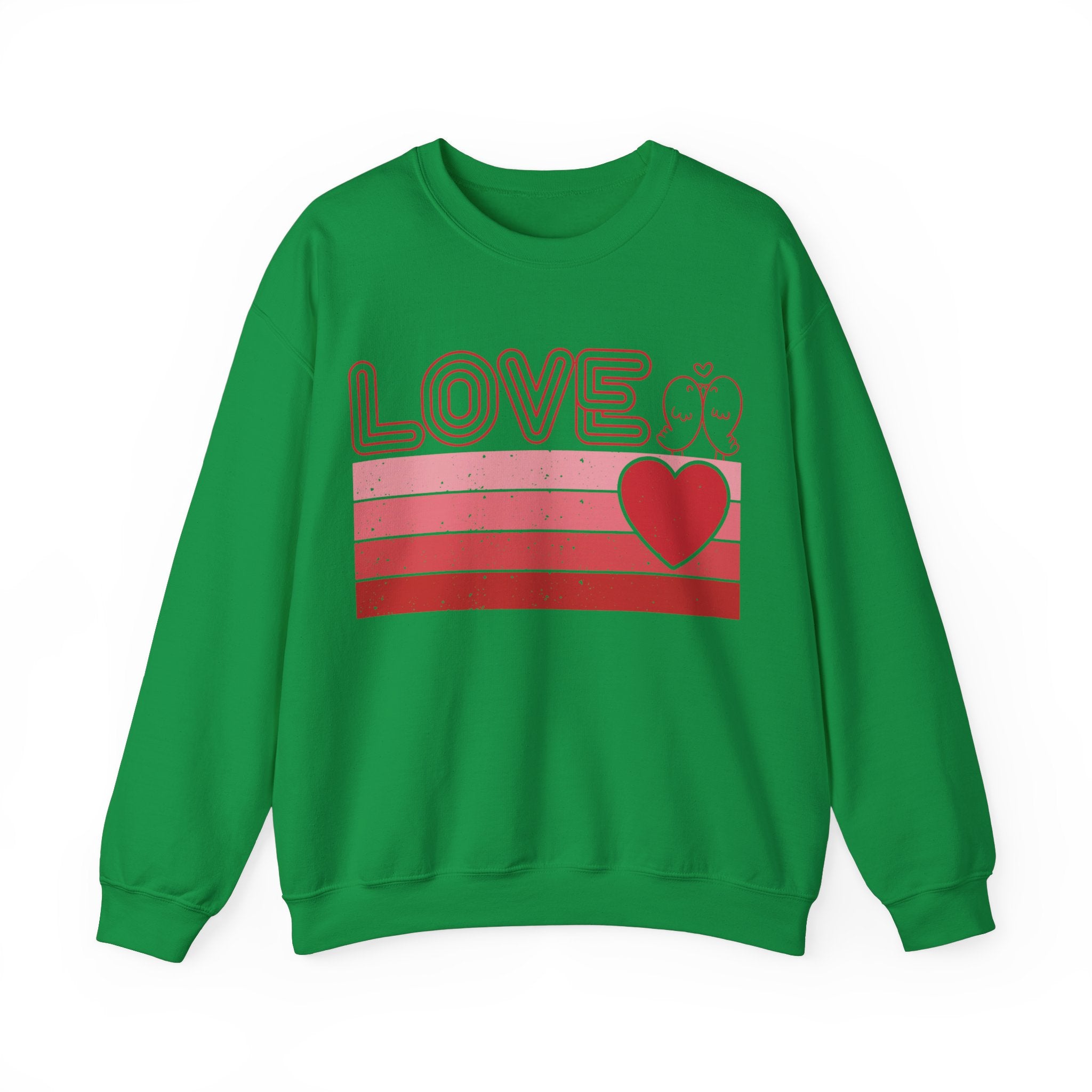Retro Love Valentines Day Sweatshirt, Valentines Day Shirts For Woman, Heart Shirt, Cute Valentine Shirt, Valentines Day Gift, Valentines Gift
