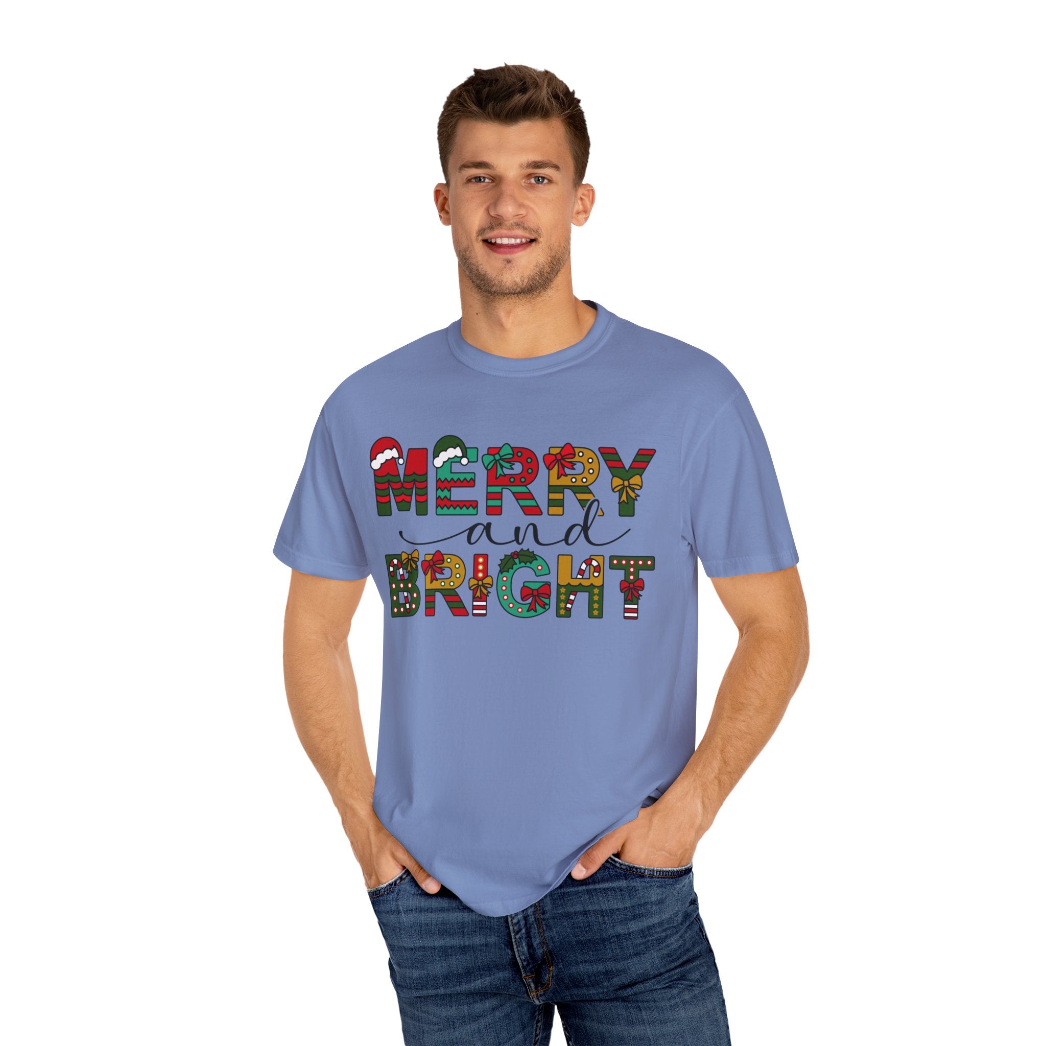 Merry and Bright Shirt, Christmas Tshirt, Family Christmas Shirt, Christmas Shirts for Women, Merry Christmas Shirt