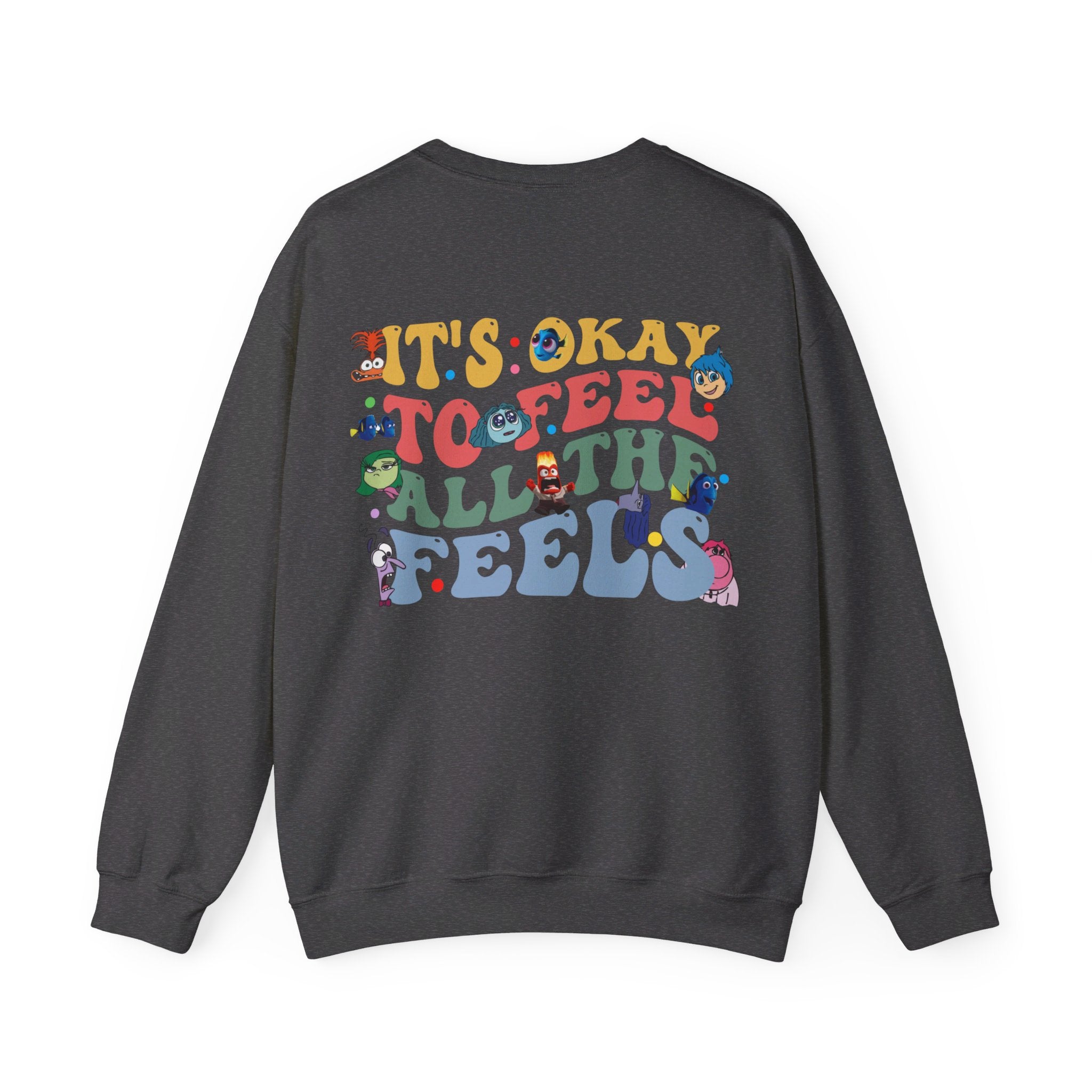 It's Okay To Feel All The Feels Shirt, Mental Health Sweatshirt, Inclusion Shirt, Speech Therapy Tee, Disney Inside Out T-Shirt, Disney Gift