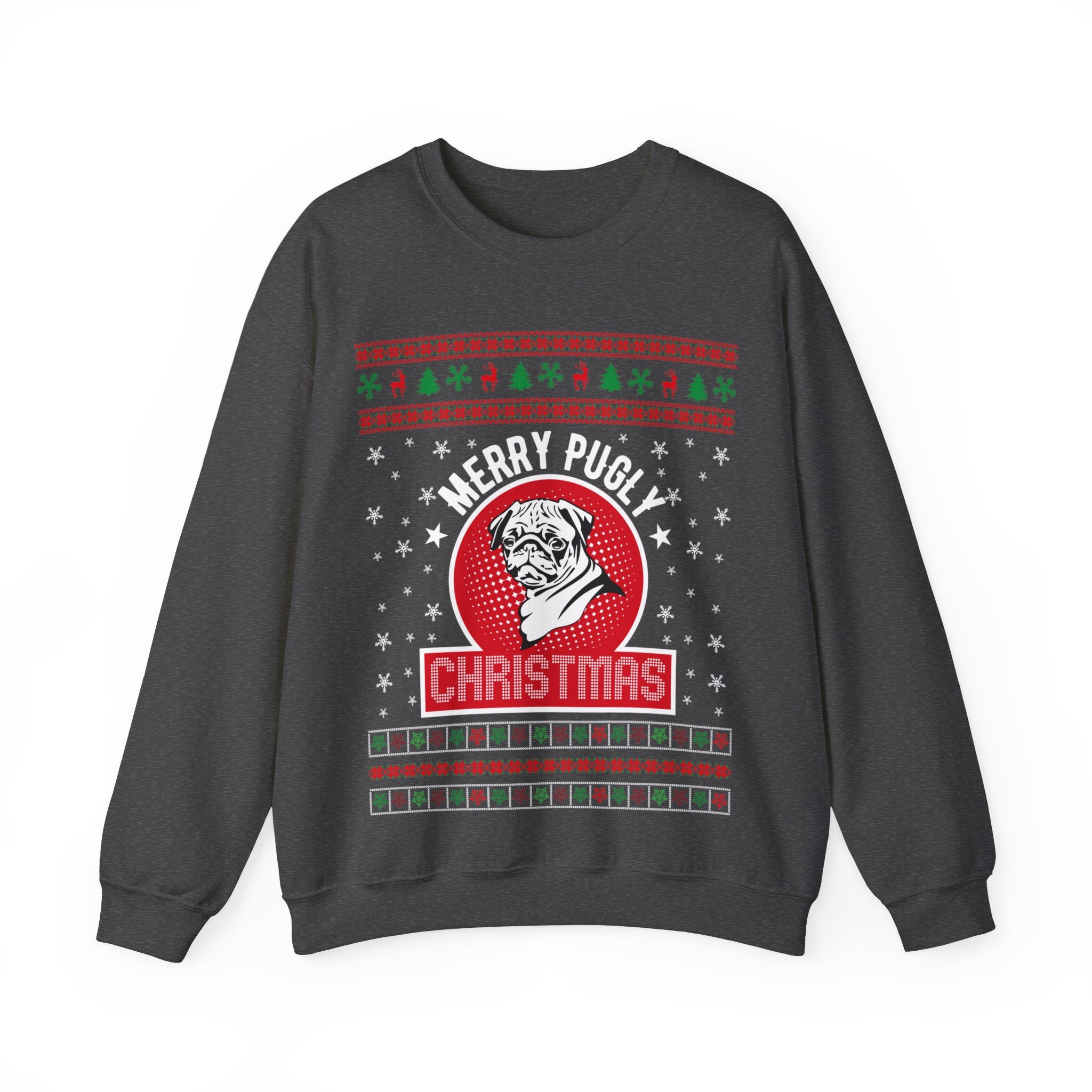 Ugly Pug Christmas Sweatshirt, Pug Christmas Sweater, Xmas Gift For Dog Mom, Pug Lover Jumper