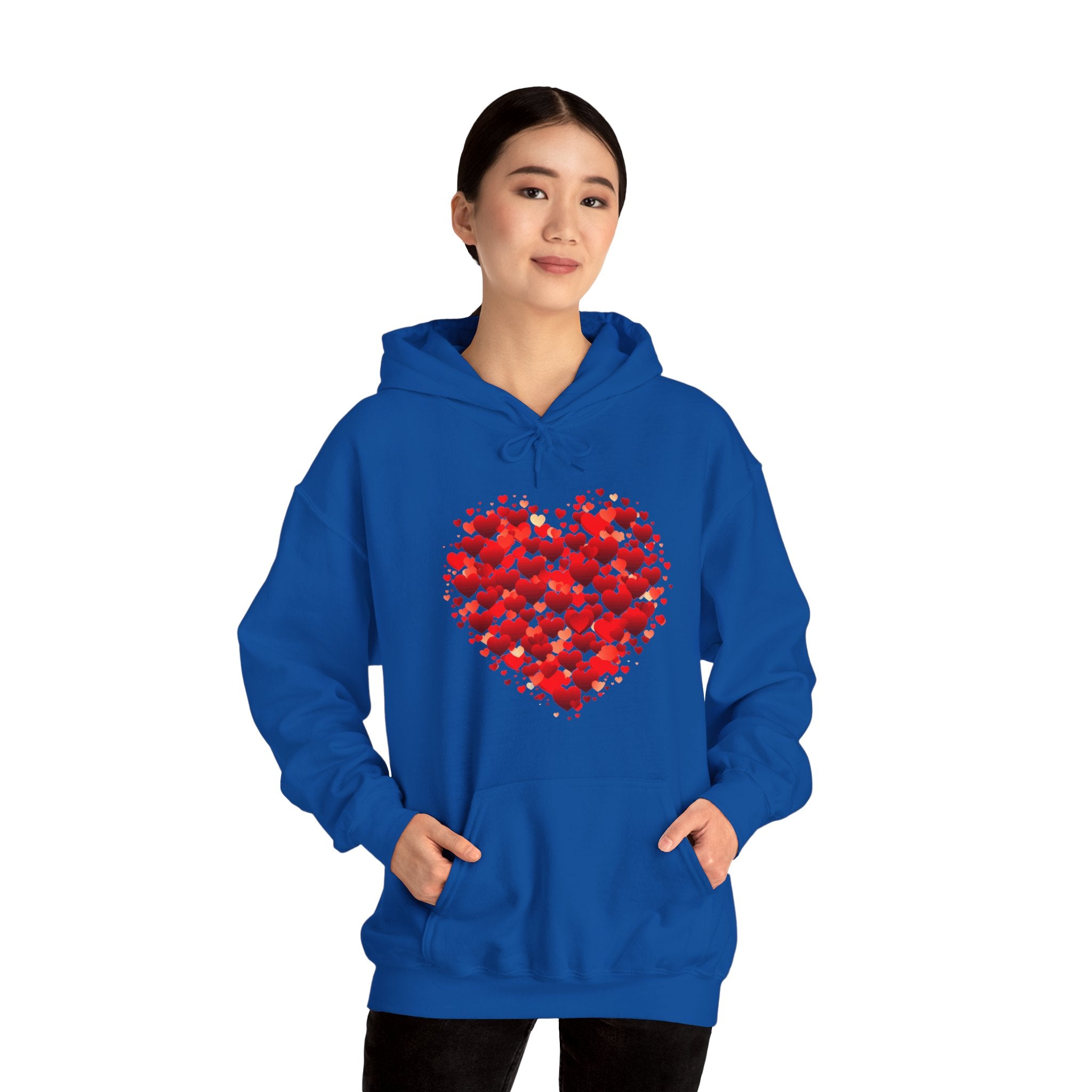Valentines Day Red Double Heart Hoodie, Valentines Shirt, Valentines Double Heart Hoodie, Red Heart Shirt, Valentines Love Shirt, Love Sweater