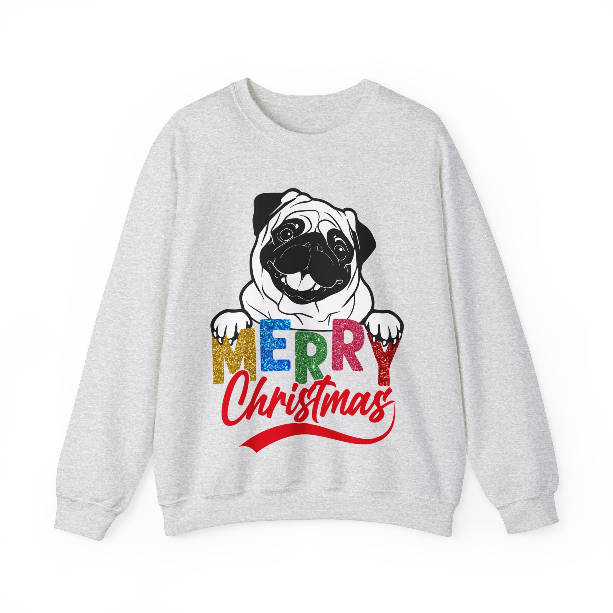 Christmas Pug Sweatshirt, Funny Pug Christmas Sweatshirt, Dog Lover Gift, Pug Mom Sweatshirt, Dog Mom Shirt