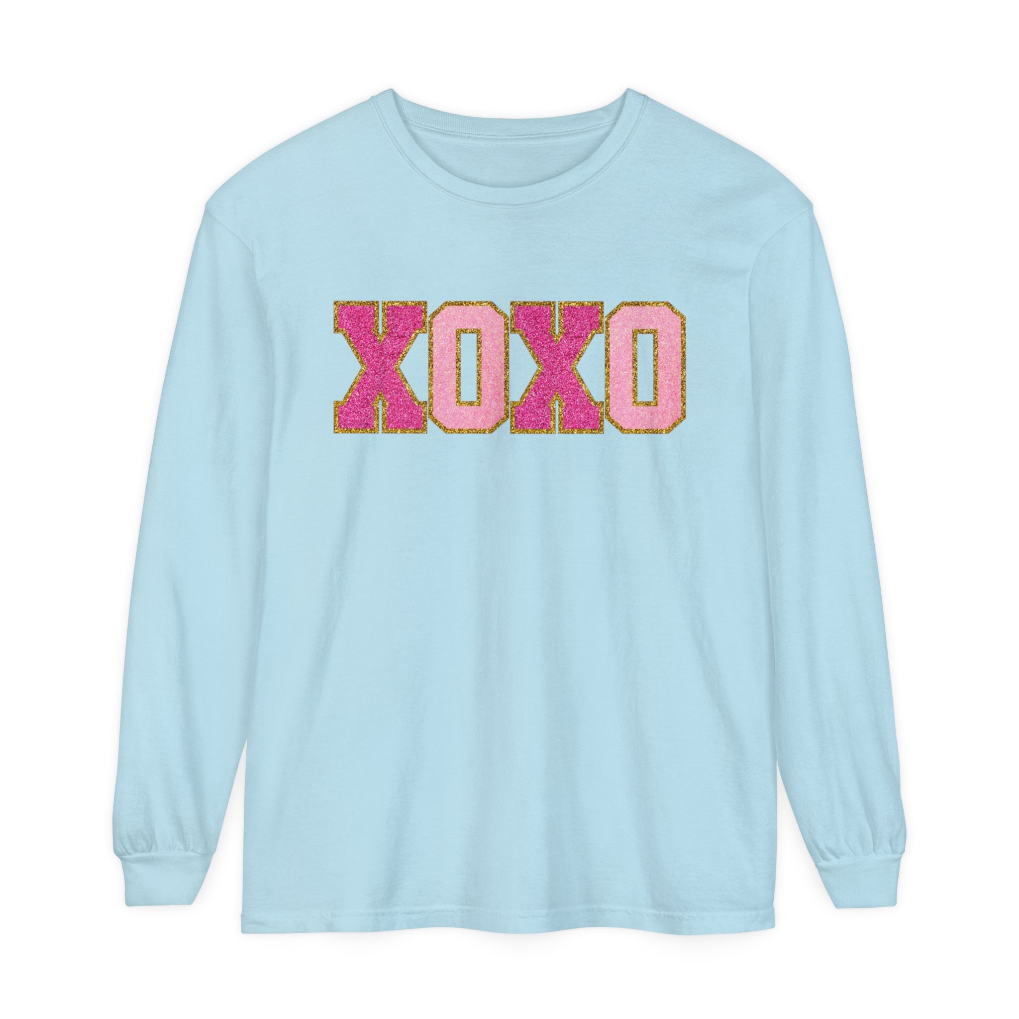 Long Sleeve XOXO Shirt, Valentines Day, Pink XOXO Long Sleeve, Valentines Day XOXO Hearts Shirt