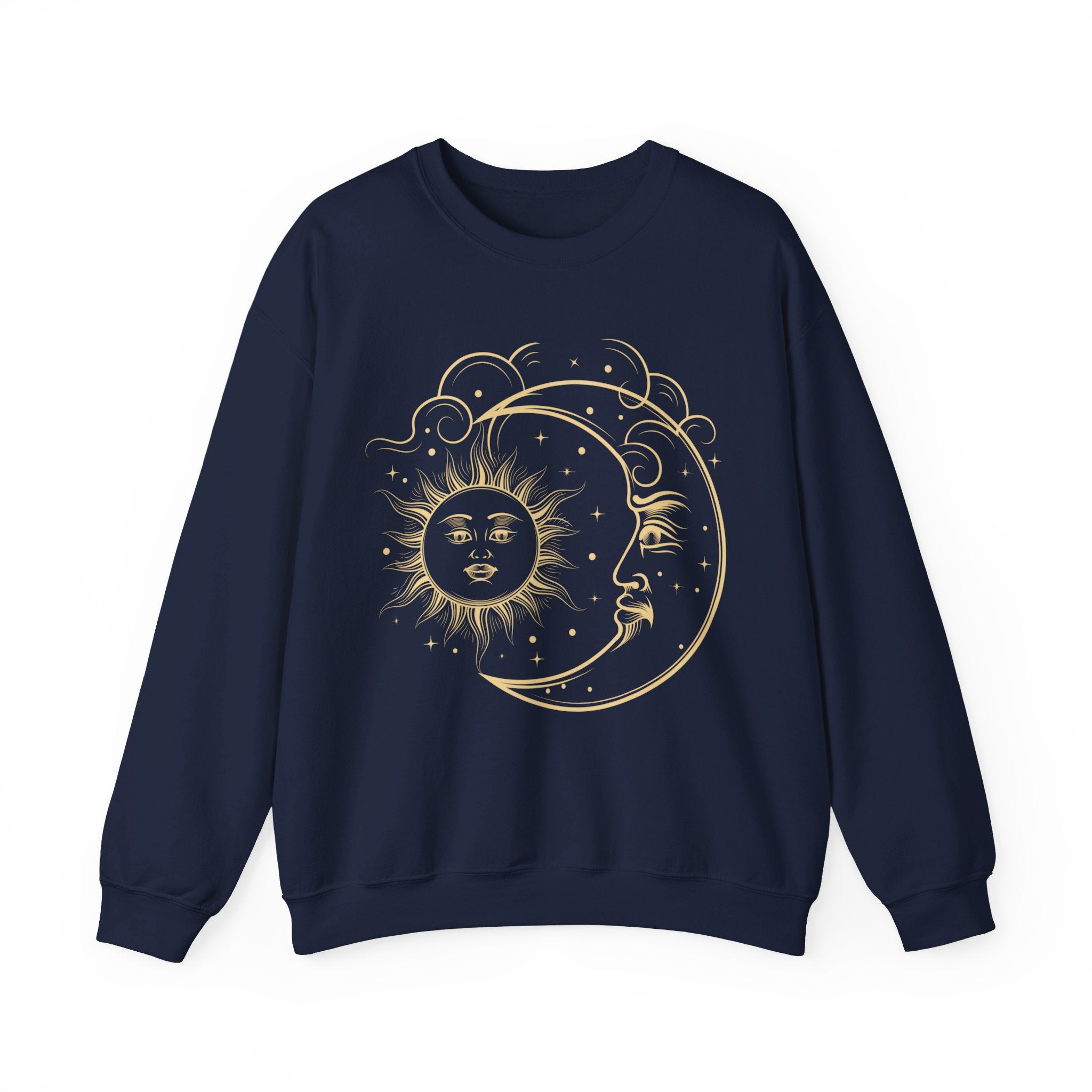 Sun and Moon Crewneck, Celestial Sweatshirt, Boho Sun and Moon Shirt, Hippie Hoodie, Retro Shirt, Vintage Style