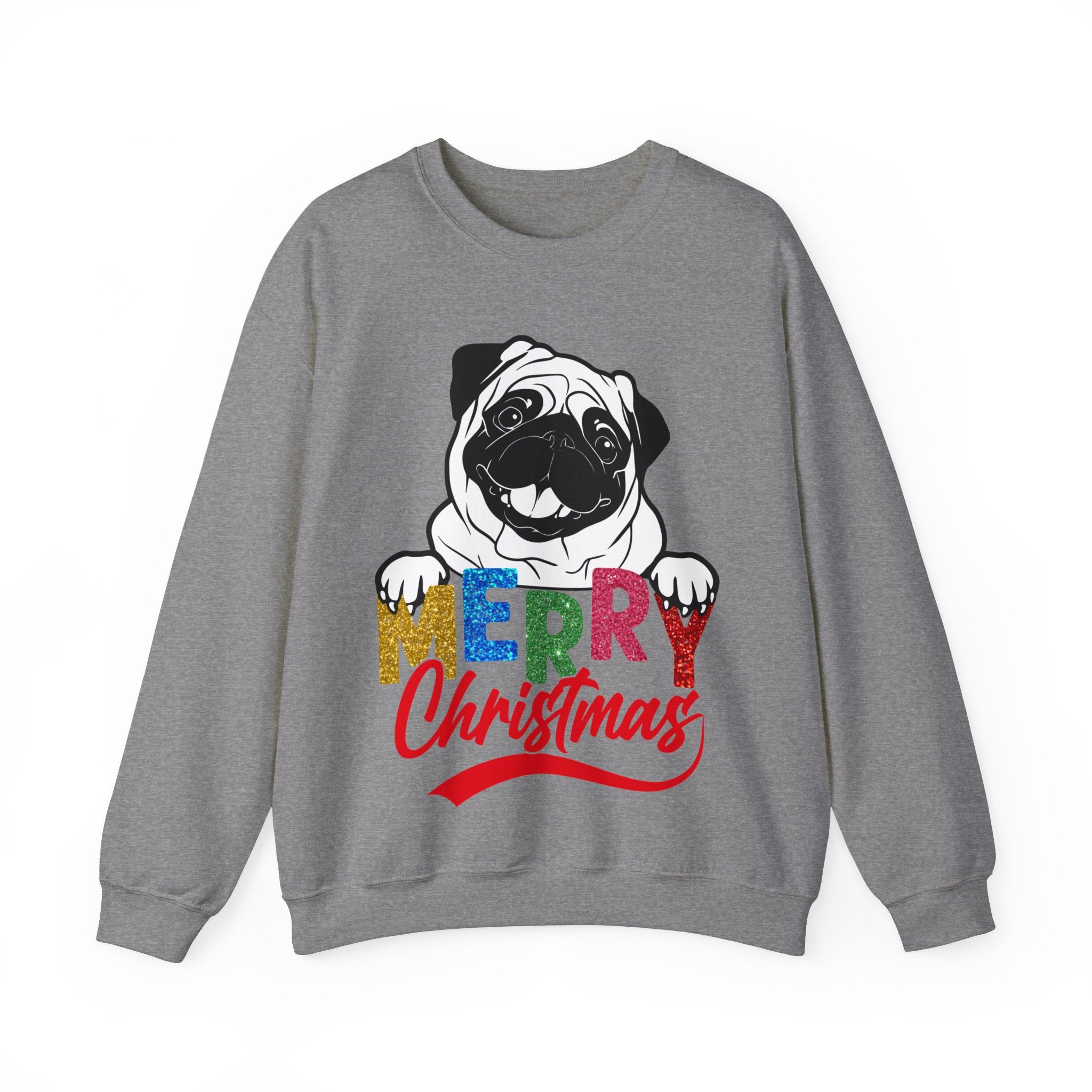 Christmas Pug Sweatshirt, Funny Pug Christmas Sweatshirt, Dog Lover Gift, Pug Mom Sweatshirt, Dog Mom Shirt