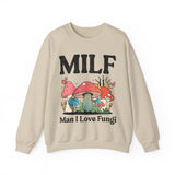 MILF Man I Love Fungi Sweatshirt, Retro Mushroom Shirt, Goblincore Sweatshirt, Cottagecore Sweater, Nature Lover Gift, Mycologist T-Shirt