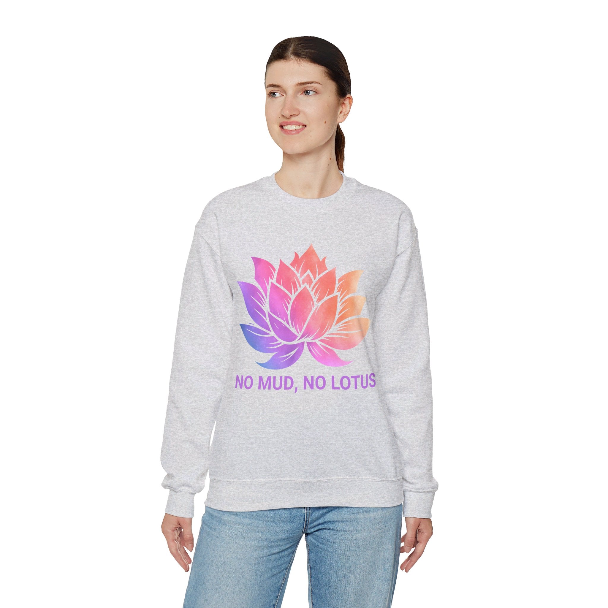 Meditation Shirt, Spiritual Shirt, Women's Yoga Shirt, Lotus Flower Tee, Zen Shirt, No Mud No Lotus, Meditation Gift, Buddhist Gift Tee