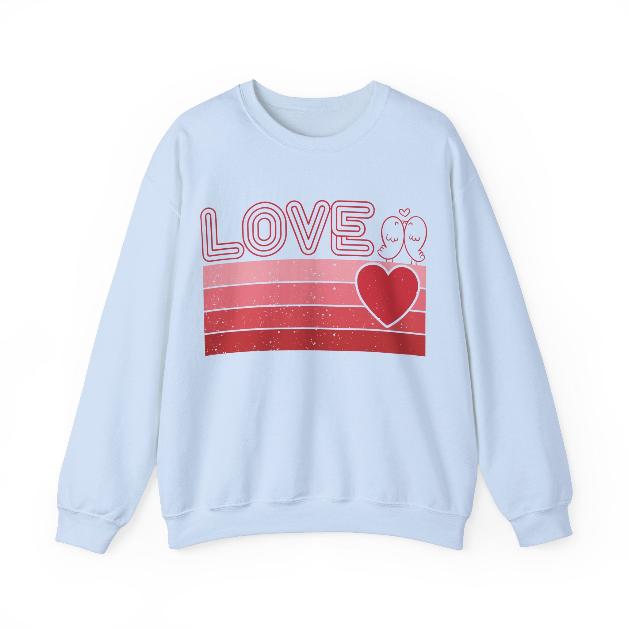 Retro Love Valentines Day Sweatshirt, Valentines Day Shirts For Woman, Heart Shirt, Cute Valentine Shirt, Valentines Day Gift, Valentines Gift
