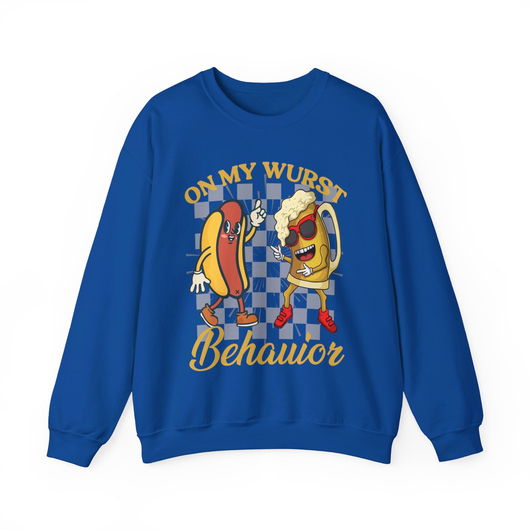 Funny Oktoberfest Sweatshirt, Wurst Behavior Schnitzel Faced Sweater, Group Drinking Shirts, Oktoberfest Shirts