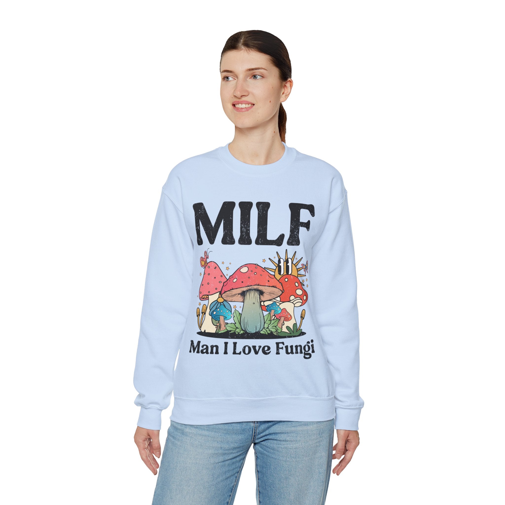 MILF Man I Love Fungi Sweatshirt, Retro Mushroom Shirt, Goblincore Sweatshirt, Cottagecore Sweater, Nature Lover Gift, Mycologist T-Shirt