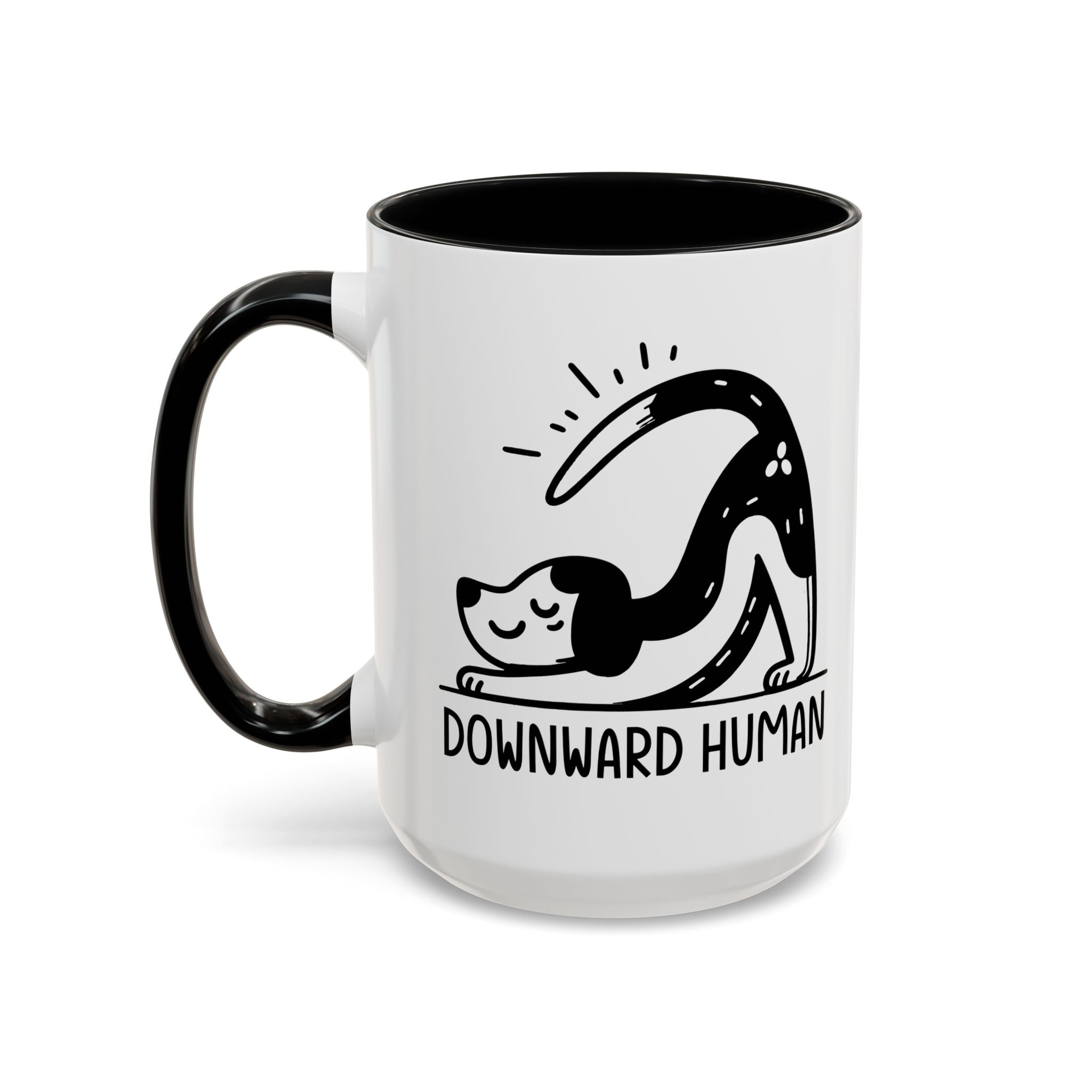 Downward Human Yoga Dog Coffee Mug, Dog Yoga Mug, Dog Owner Gifts, Funny Meditation Gifts, Yogi Pet Owner Gift, Yoga Coffee Mug