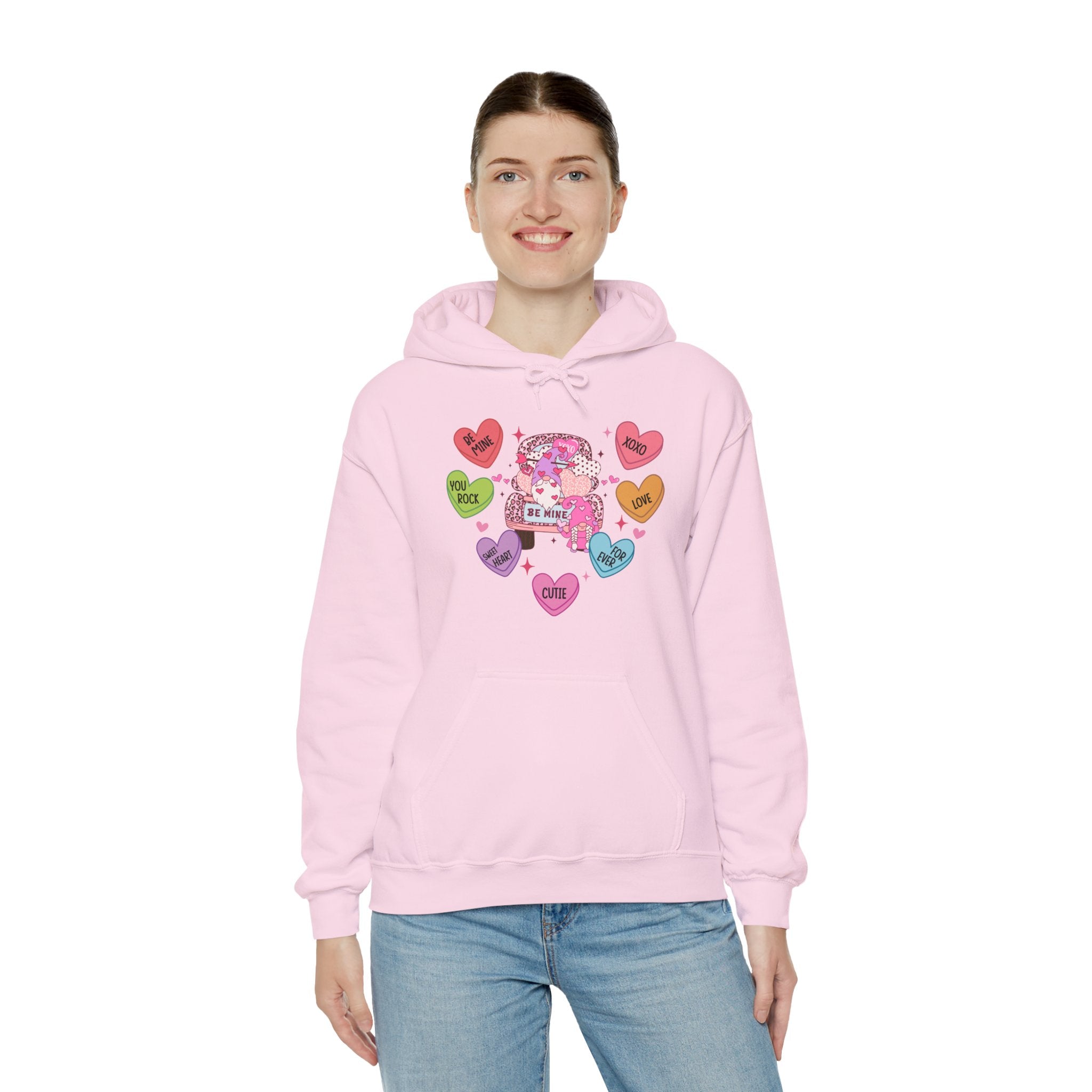 Candy Hearts Hoodie, Candy Hearts Sweatshirt, Valentine's Day Gift Shirt, Valentine's Day Heart Sweatshirt, Conversation hearts Sweatshirt