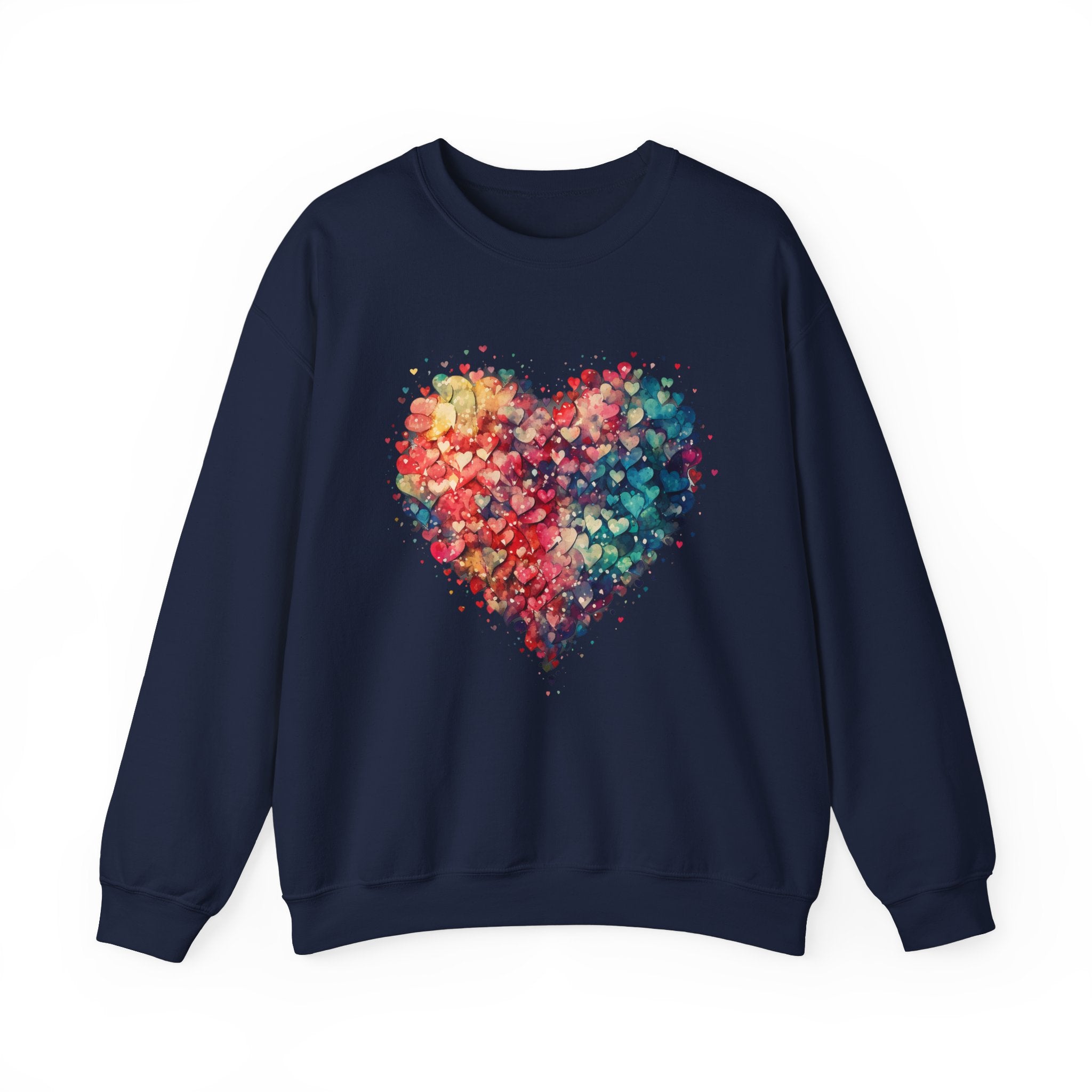 Valentines Watercolor Hearts Sweatshirt, Valentines Day Shirt, Cute Heart Sweatshirt, Trendy Valentine Love Shirt, Mother's day gift