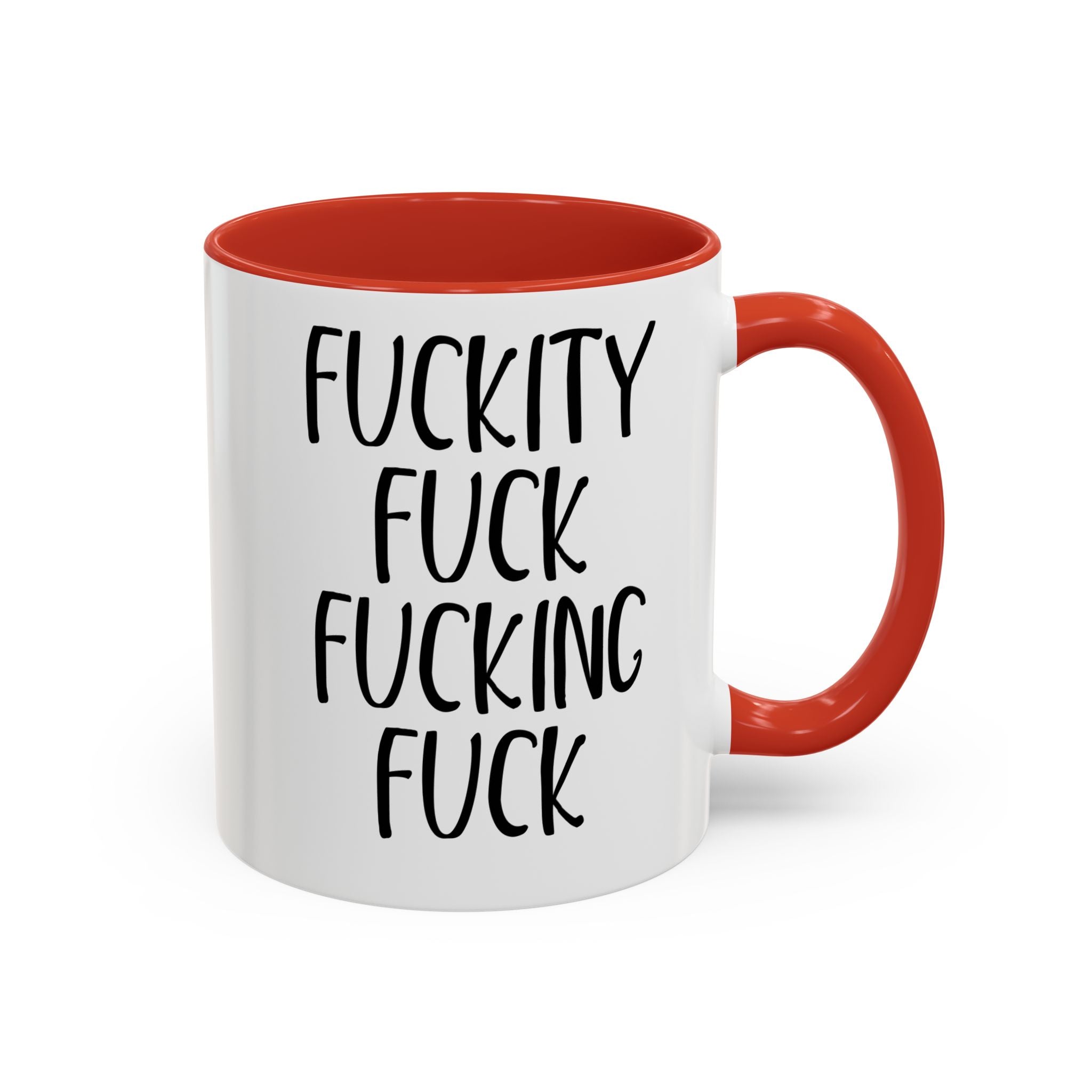 Fuckity Fuck Mug, Sarcastic Coffee Mug, Funny Birthday Gift, Large Coffee Mug, Double Sided Minimalist Mug, Gag Gifts for Men, Snarky Mugs