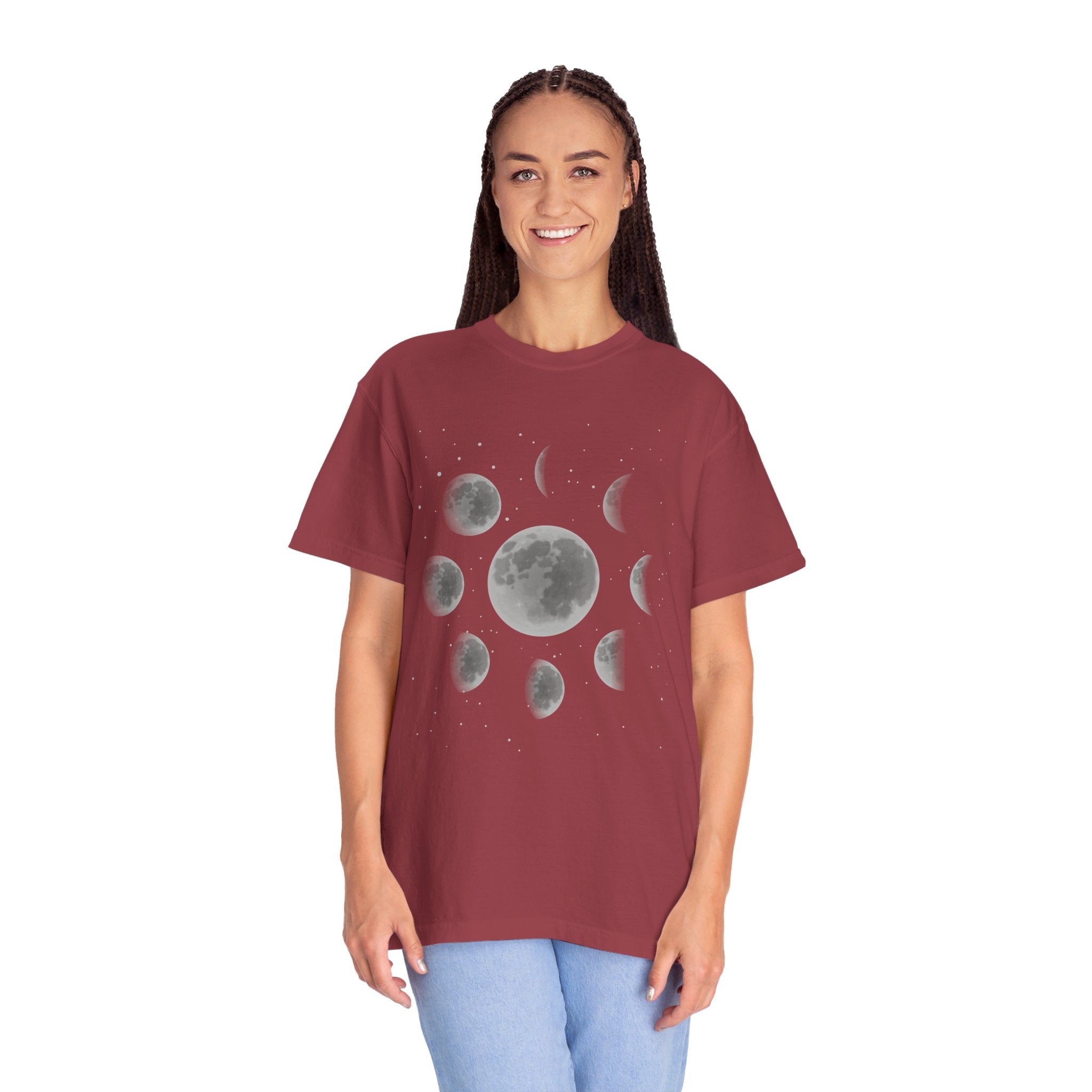 Moon Phase Lunar Shirt, Celestial Shirt, Astrology Tee, Spiritual Shirt, Aesthetic Shirt, Moon Shirt, Mystical Shirt, Astronomy Shirt