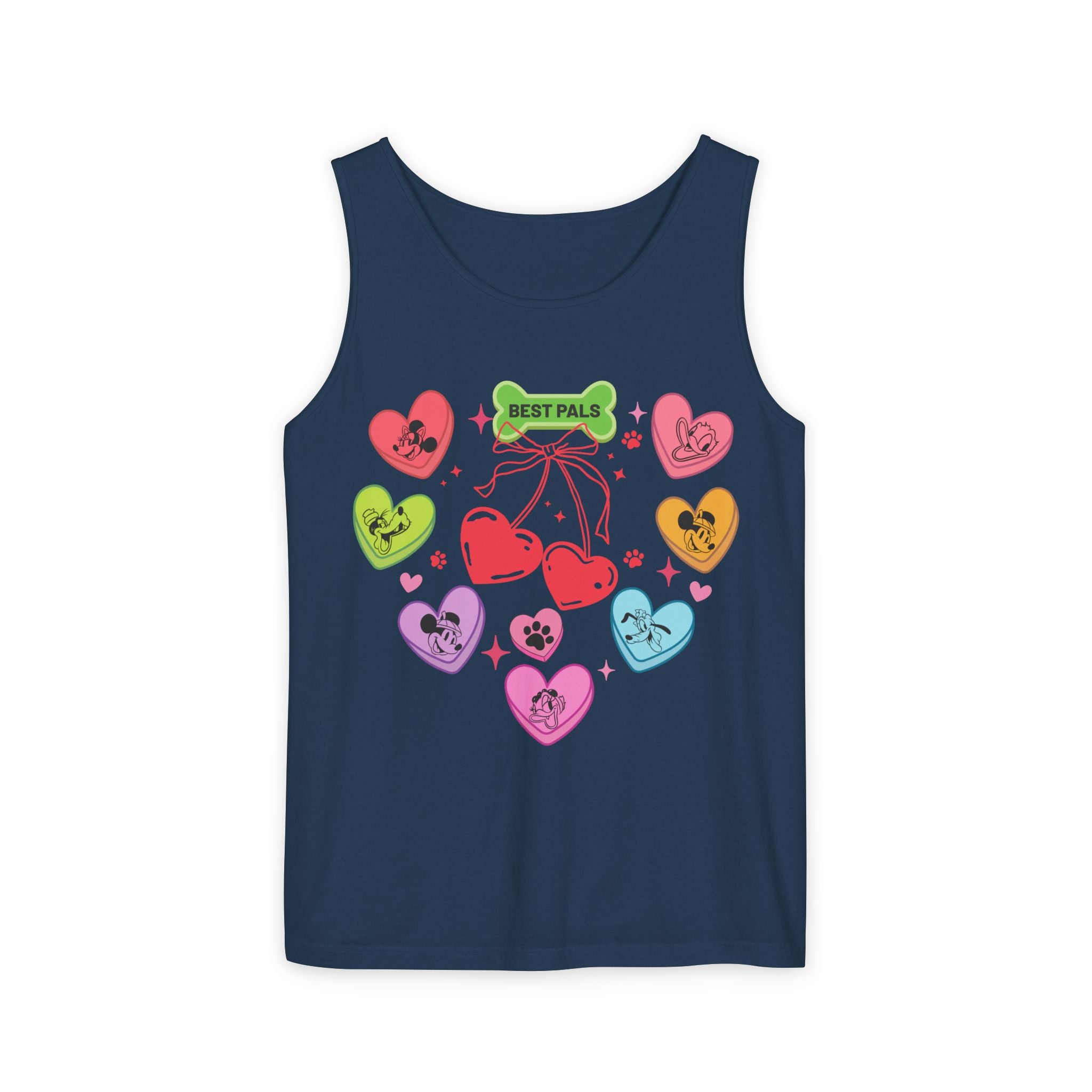 Disney Mickey And Friends Tank Top, Disney Hearts Tank Top, Love Sweat, Disney Valentines Shirt, Valentines Day Gift, Couple Shirt