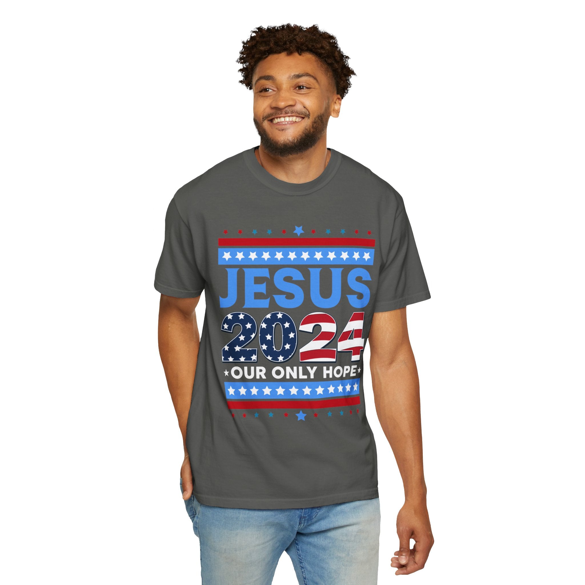 Jesus 2024 Our Only Hope Shirt, Jesus 2024 Sweatshirt, Make America Pray Again, Political T-shirts, Unisex Jesus Lover Shirt, Trendy Christian Shirt