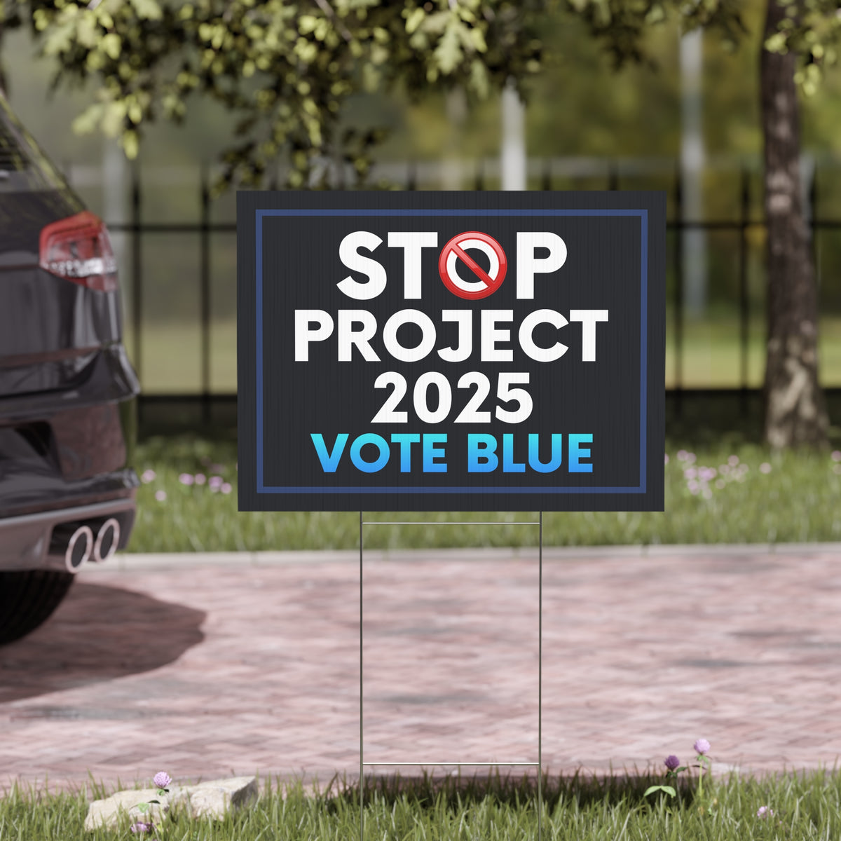 Stop Project 2025 Yard Sign, Project 2025 Sign, Pro Democracy Sign, Vote Blue Sign, Election Sign, Reject Project, Political Sign