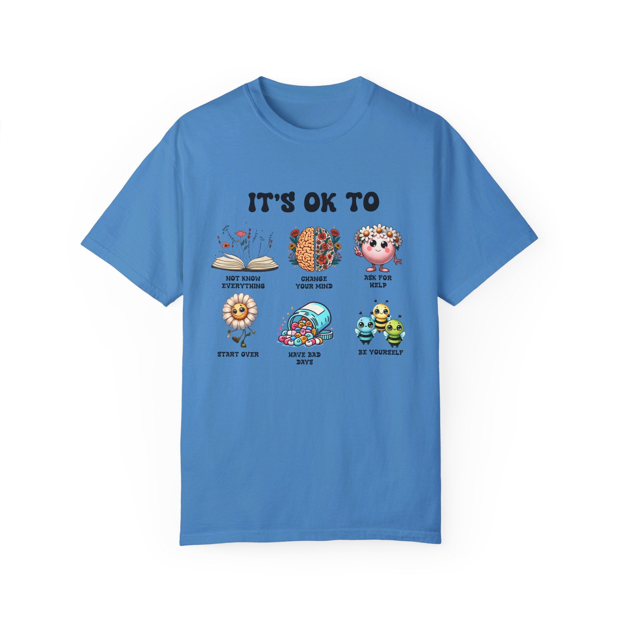 Teacher Shirt, Mental Health Shirt, Feeling Positive tshirt, Diversity, Be Yourself, Therapist School Counselor shirt its ok