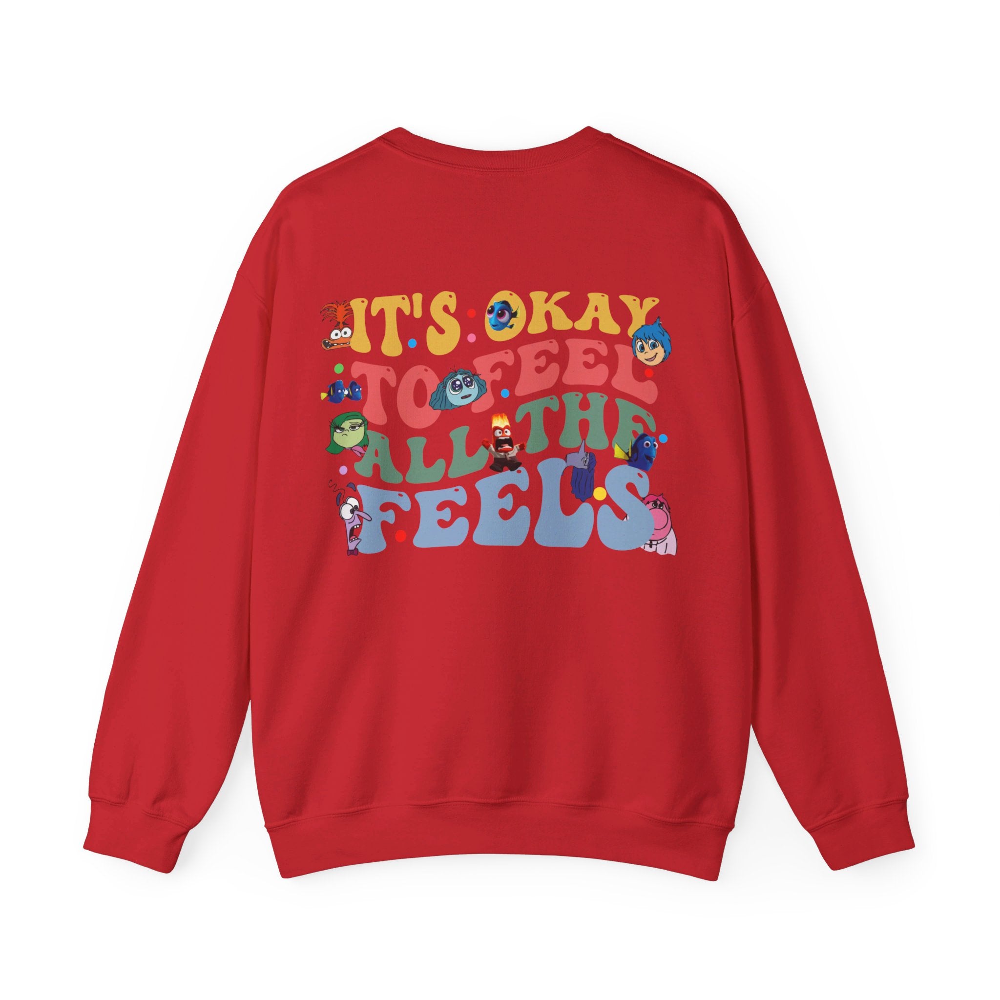 It's Okay To Feel All The Feels Shirt, Mental Health Sweatshirt, Inclusion Shirt, Speech Therapy Tee, Disney Inside Out T-Shirt, Disney Gift