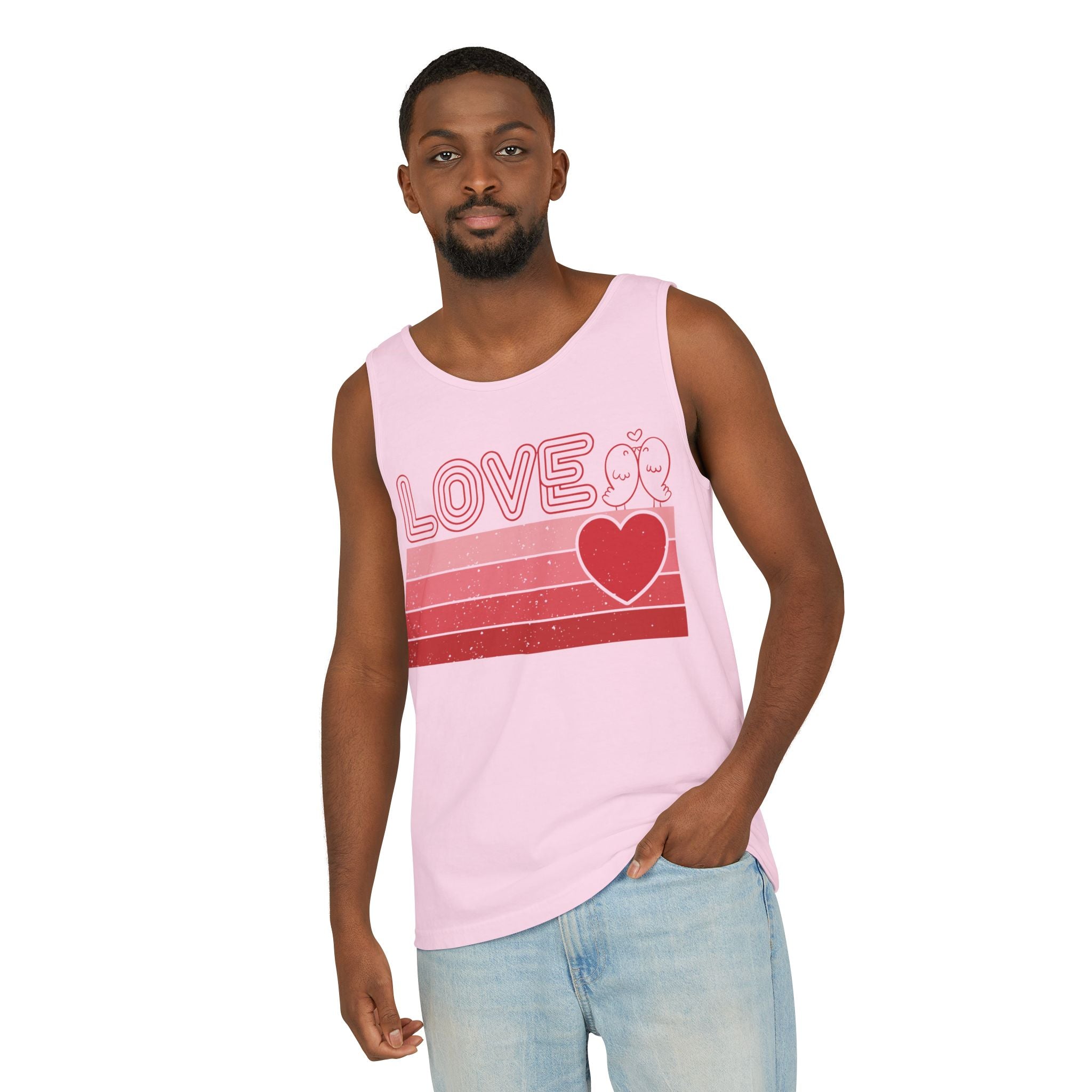 Retro Love Valentines Day Tank Top, Valentines Day Shirts For Woman, Heart Tank Top, Cute Valentine Shirt, Valentines Day Gift, Valentines Gift