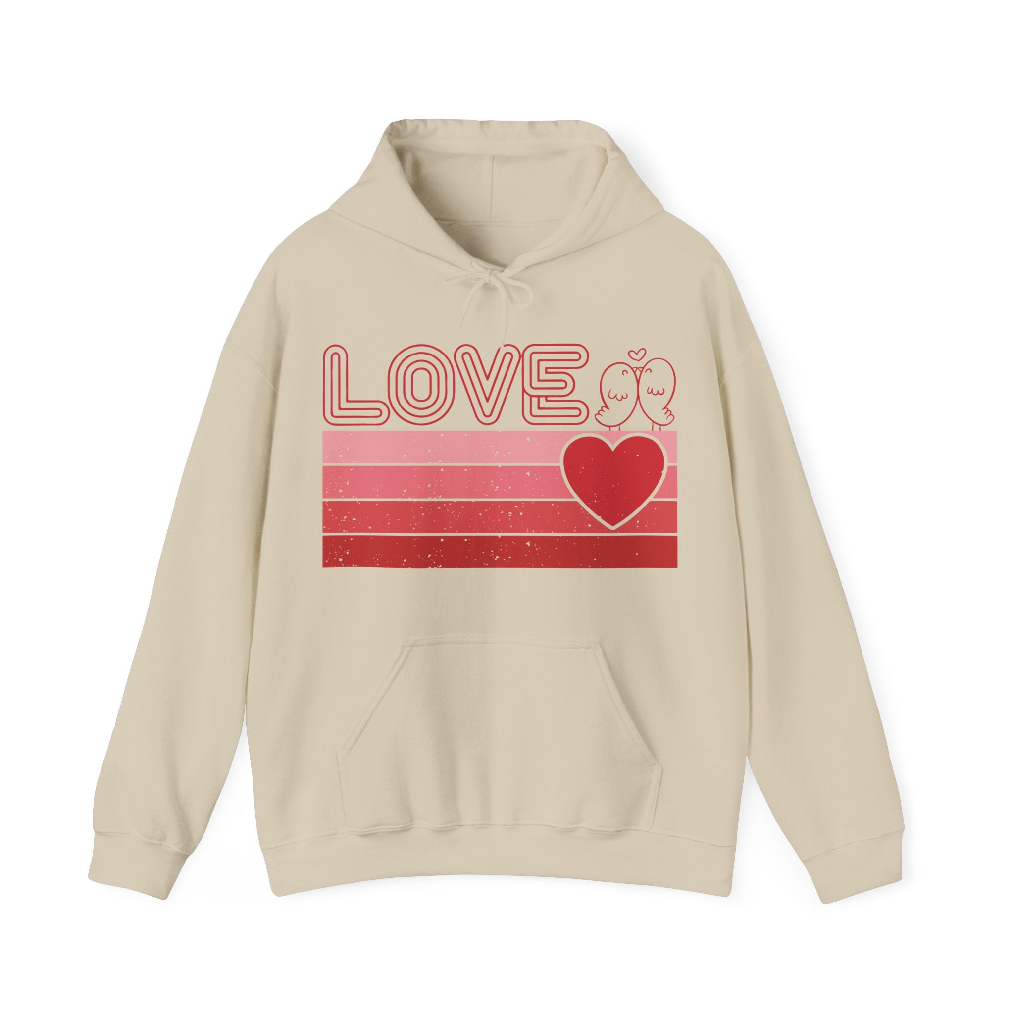 Retro Love Valentines Day Hoodie, Valentines Day Shirts For Woman, Heart Hooded Sweatshirt, Cute Valentine Shirt, Valentines Day Gift, Valentines Gift