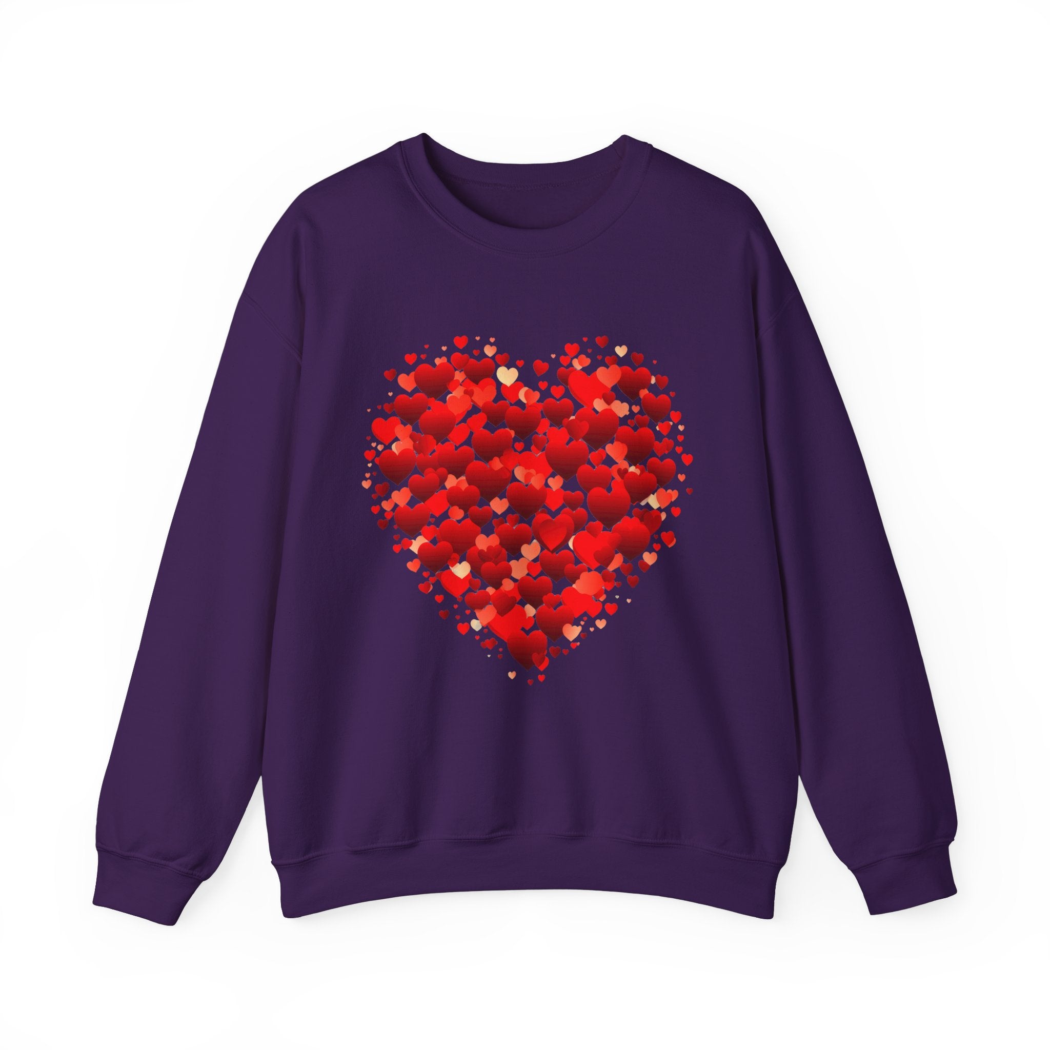 Valentines Day Cute Heart Sweatshirt, Valentines Shirt, Valentines Double Heart Sweatshirt, Red Heart Sweater, Valentines Love Shirt, Love Sweater