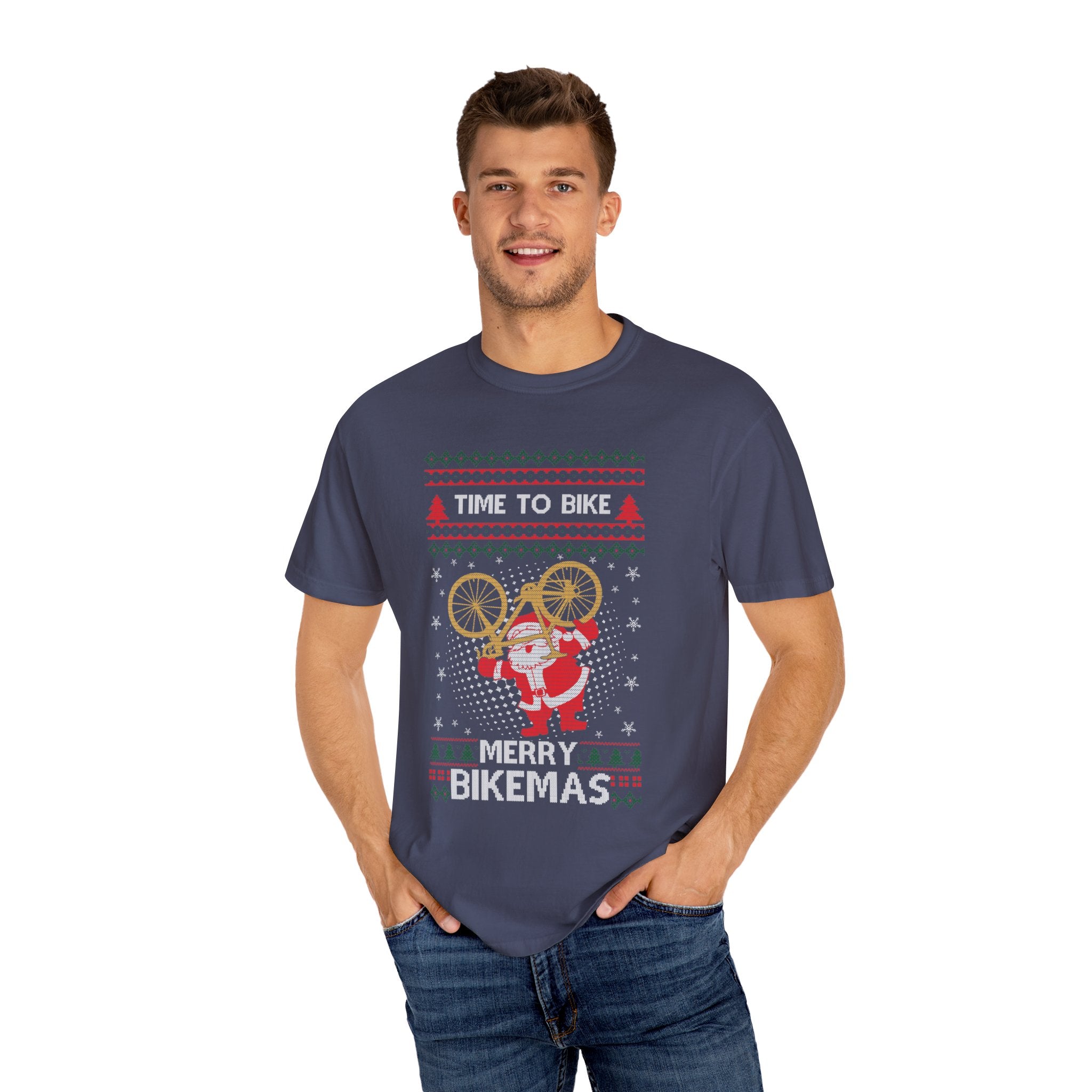 Funny Ugly Time To Bike Tshirt, Merry Bikemas Shirt