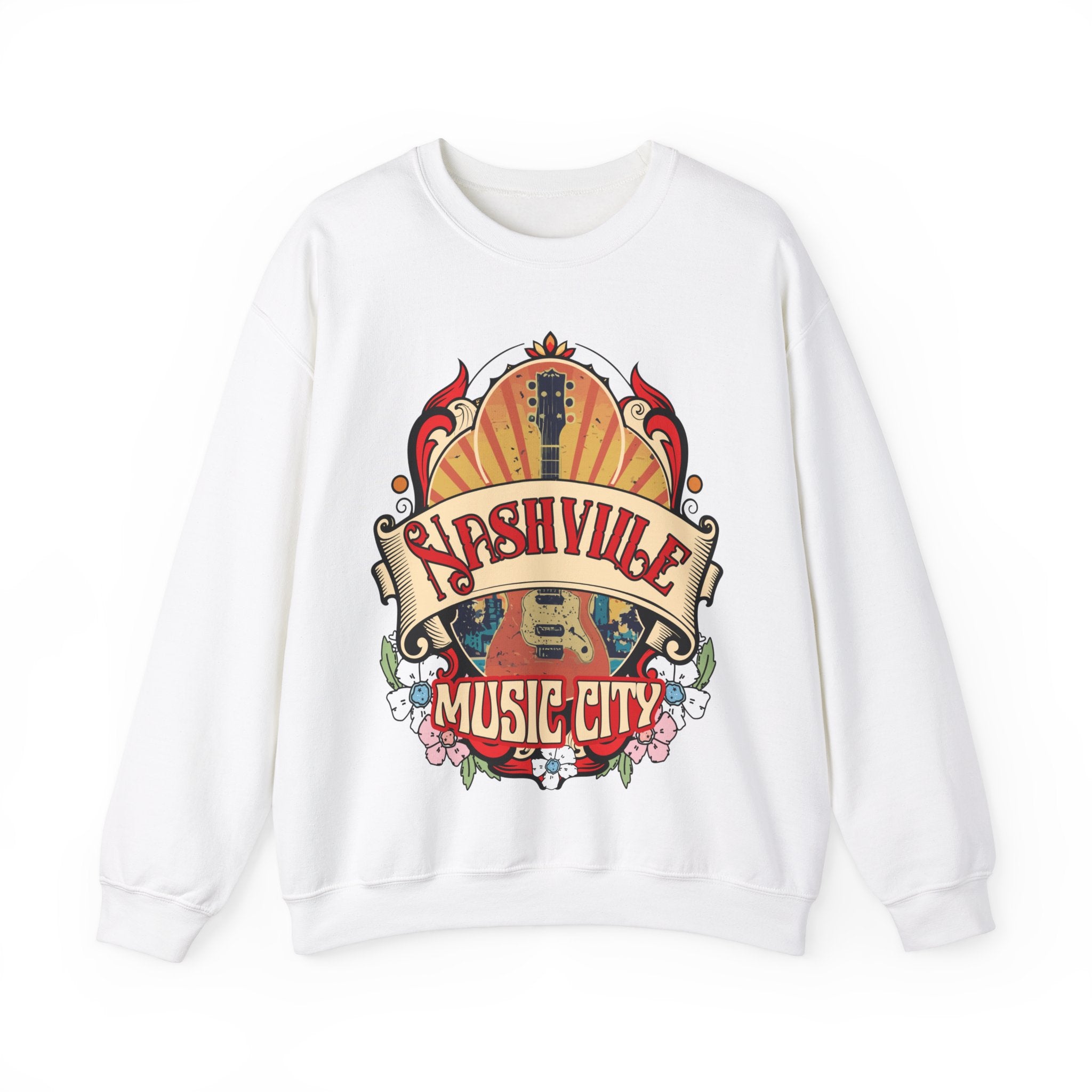 Nashville Tennessee Western Sweatshirt, Country Music Shirt, Vintage Nashville T-Shirt, Country Music Shirt Guitar Tees