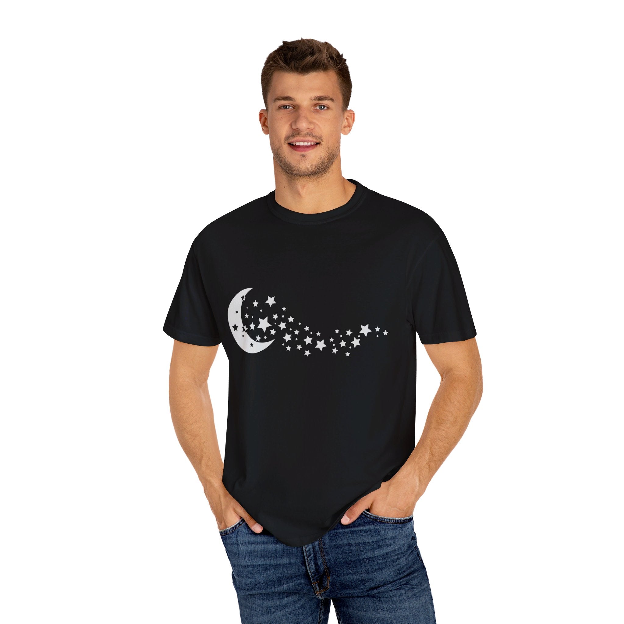 Moon Stars Shirt, Night Sky Shirt, Moon T Shirt, Crescent Moon, Moon Phase Shirt, Moon Tee, Astronomy Shirt, Moon Stars Tee