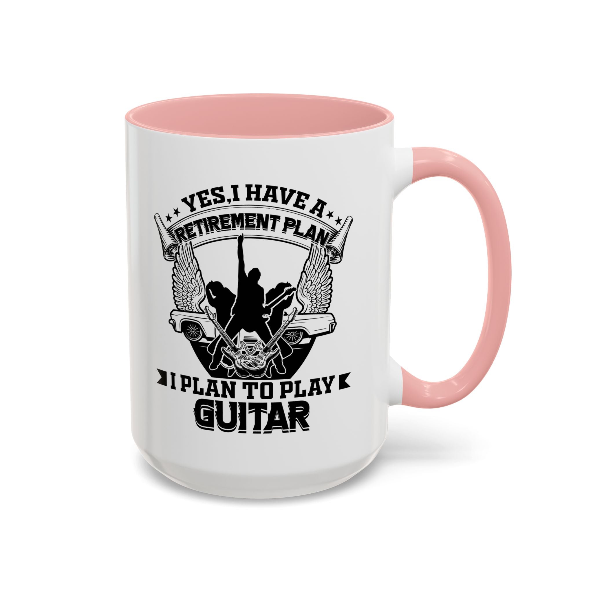 Yes I have a Retirement Plan I Plan to Play Guitar Coffee Mug, Funny Retirement Plan Mug for Guitar Lovers, Musician Gift, Guitar Player Mug