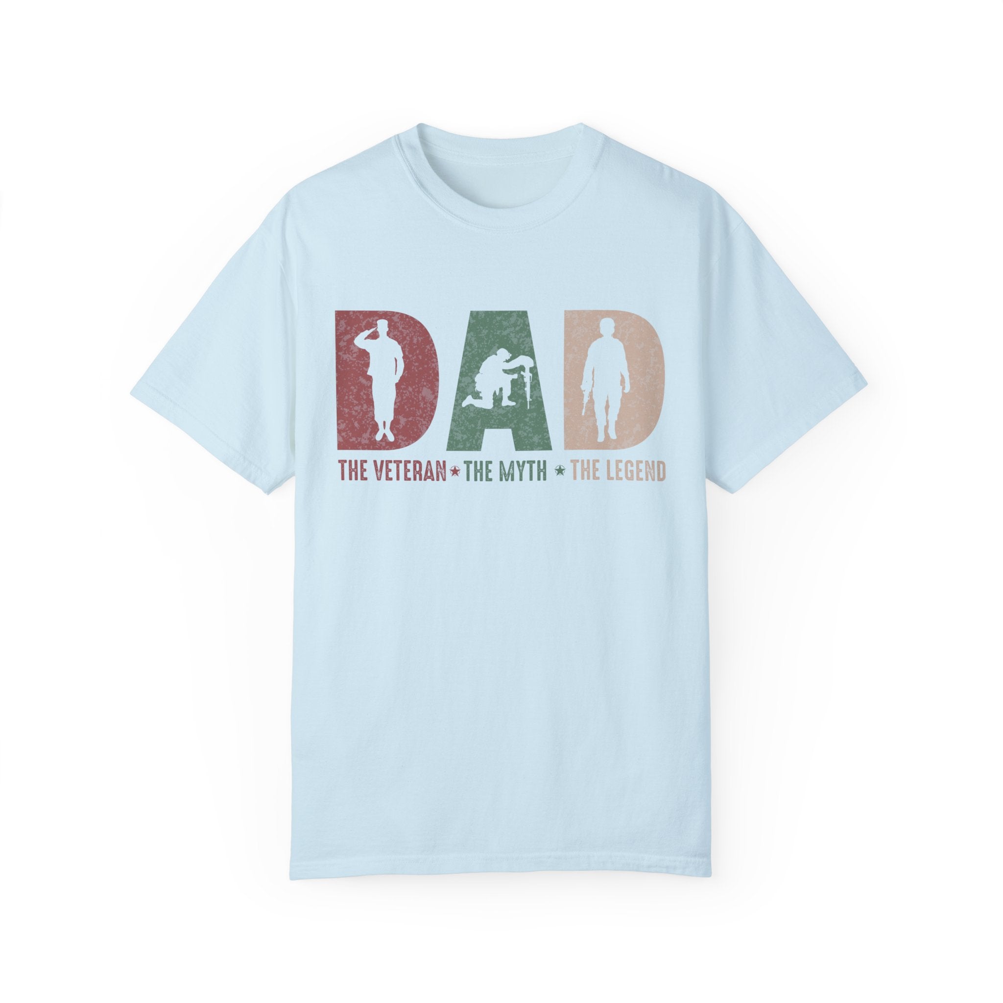 Dad The Veteran The Myth The Legend T-Shirt, Father's Day Gift, Father's Day Shirt, Gift for Veteran Dad